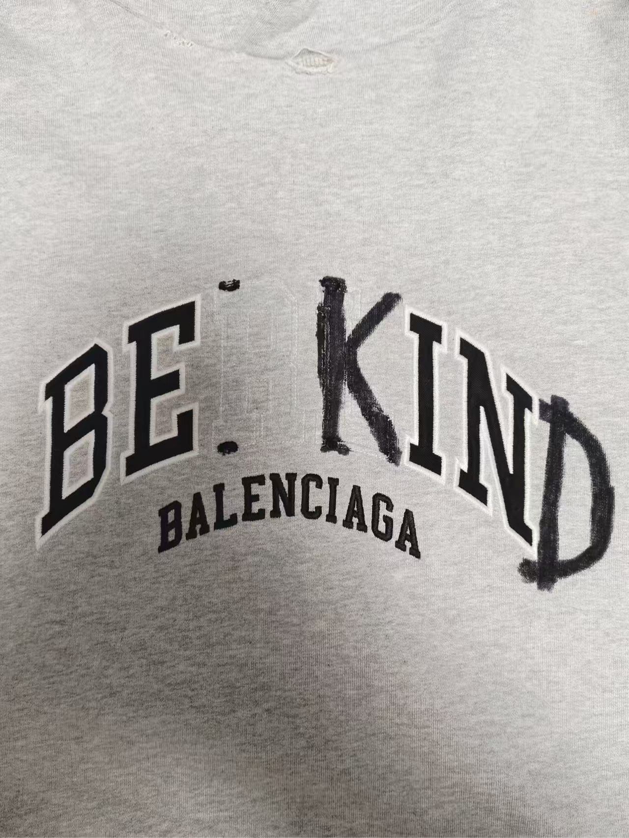 Balenciaga Balenciaga 23fw Clay Dye Be Kind Old Sabotage Hoodie 2501-N Size US M / EU 48-50 / 2 - 3 Thumbnail