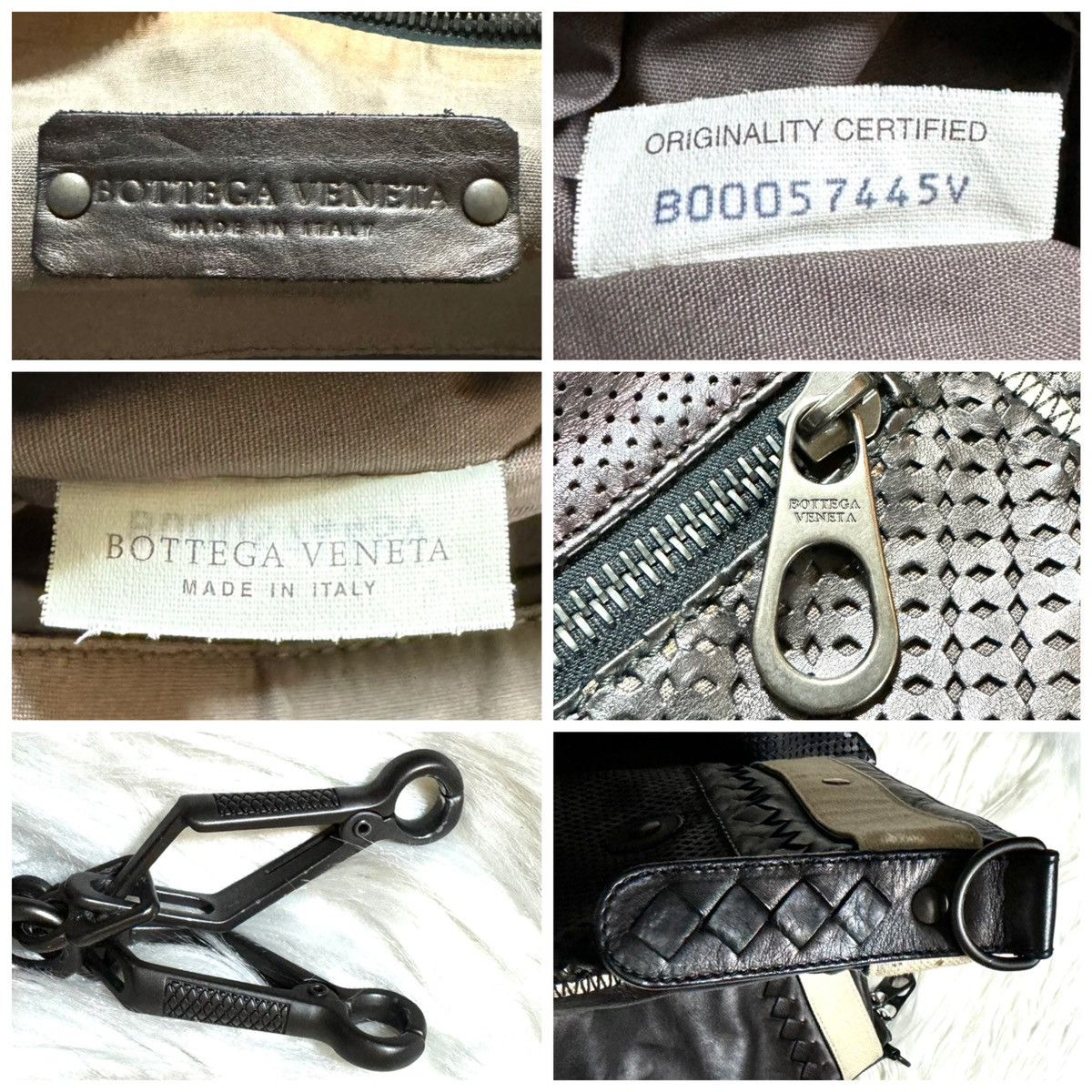 Bottega Veneta runway, Bottega Veneta mesh leather shoulder clutch bag Size ONE SIZE - 2 Thumbnail