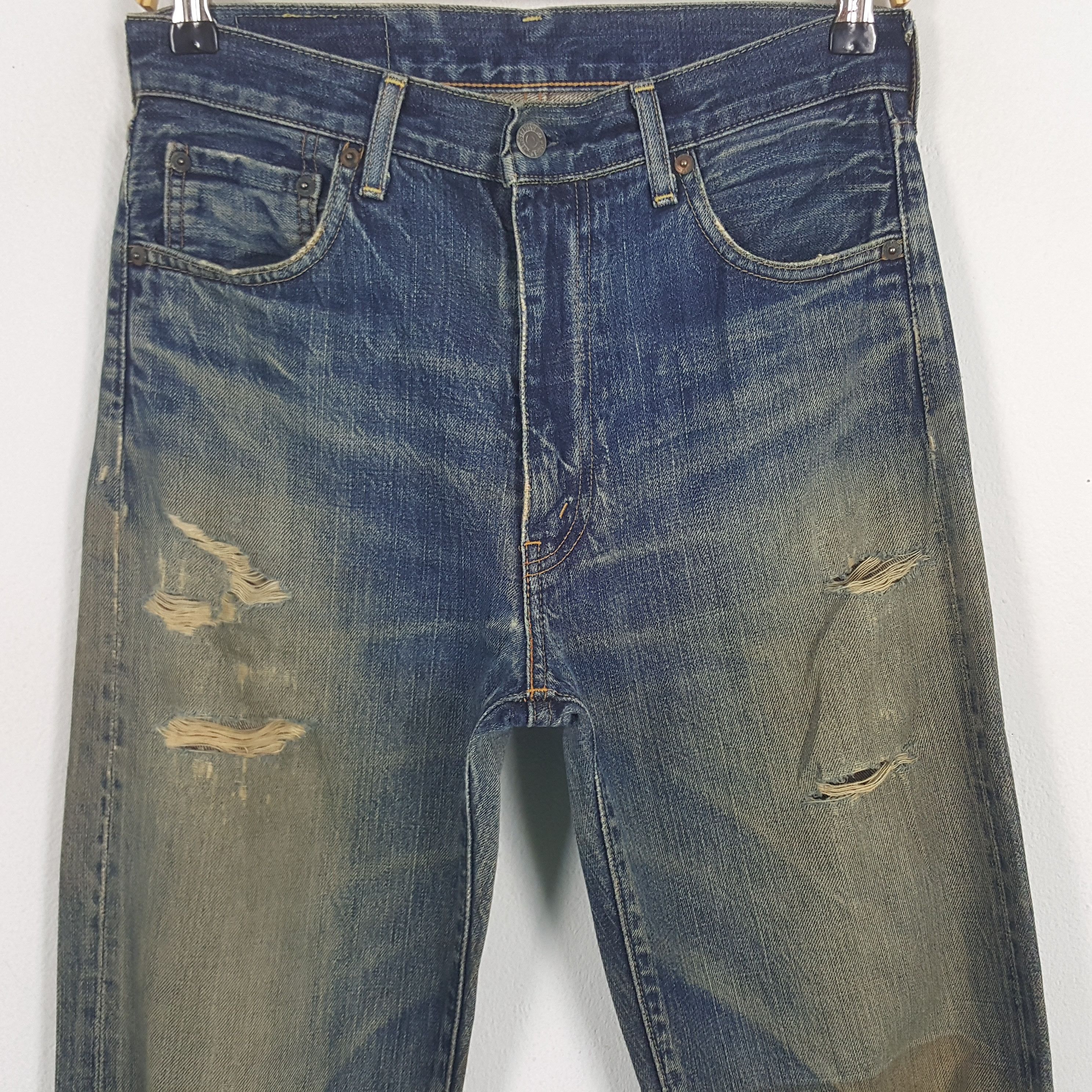 Levi's × Vintage Vintage Levi's 502 XX Selvedge Denim Jeans Size US 28 / EU 44 - 2 Thumbnail