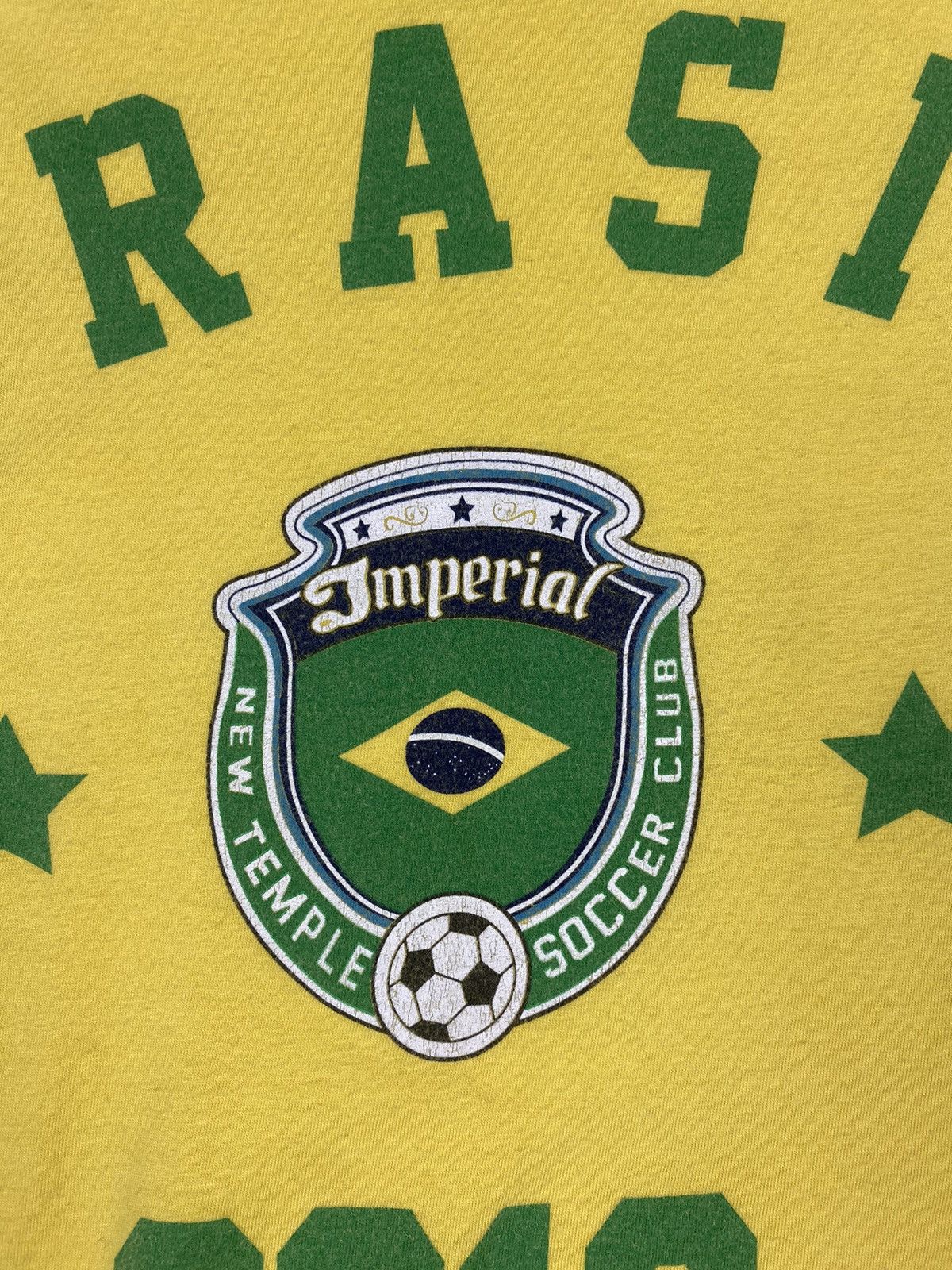 Gildan Vintage Brasil 2018 Soccer Jersey T Shirt Tee Size US M / EU 48-50 / 2 - 6 Thumbnail