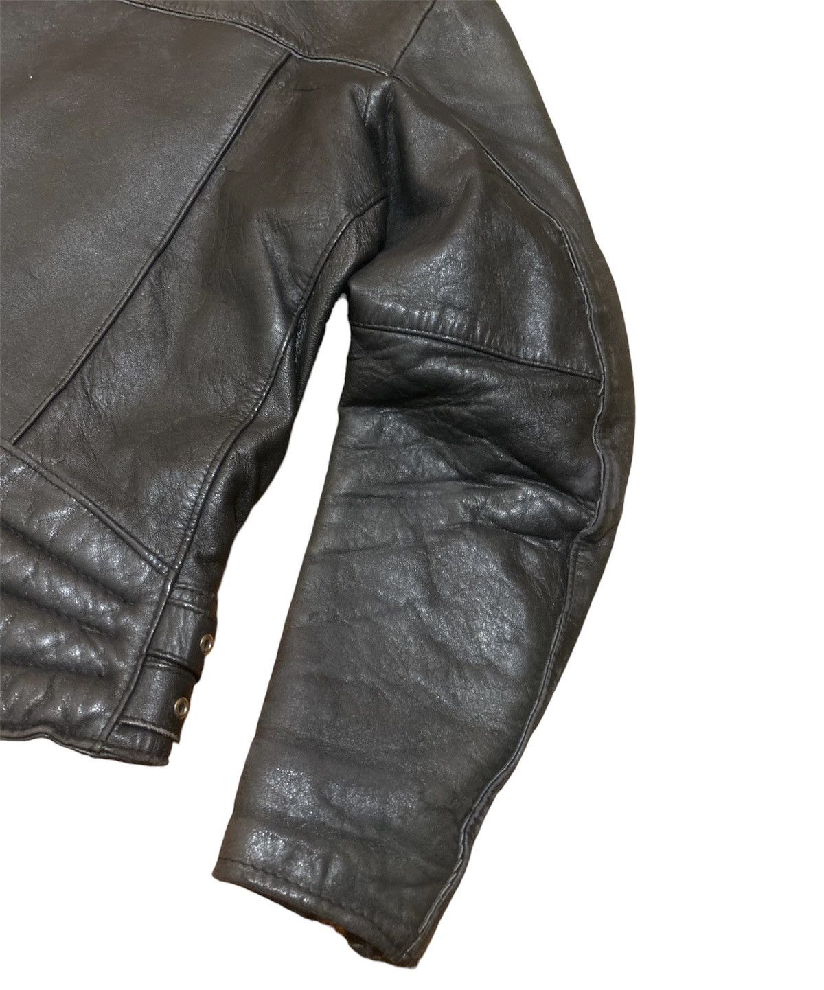 Vintage Vintage 80s TT Leathers Distressed Biker Jacket Cafe Racer Size US M / EU 48-50 / 2 - 9 Thumbnail