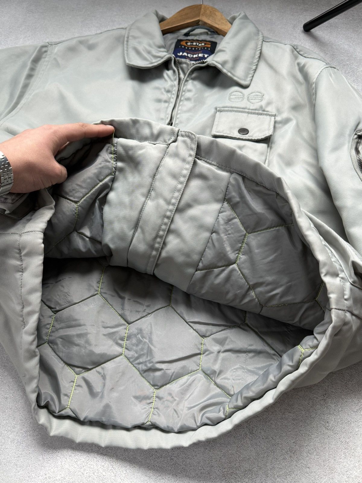 G-Star G-Star Bomber Jacket MA2 Flyer Quilted Vintage Military Mint Size US L / EU 52-54 / 3 - 12 Thumbnail