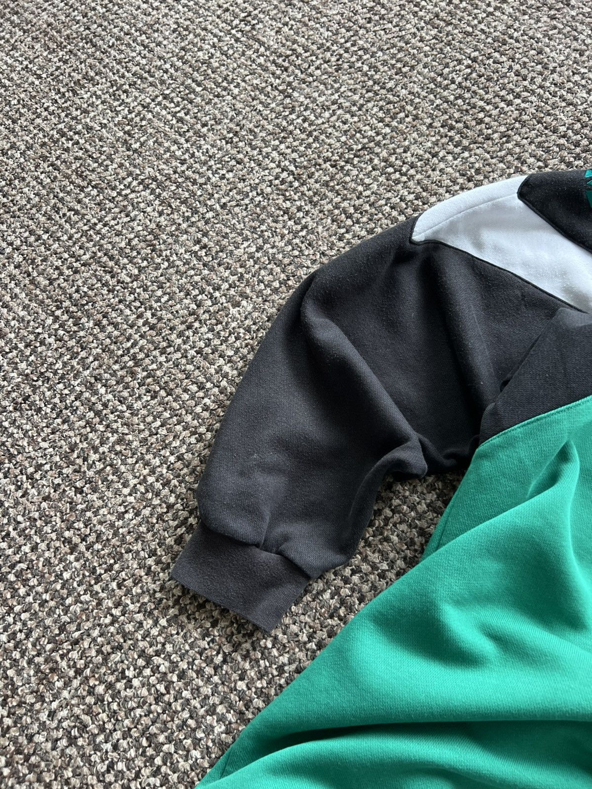 Adidas Adidas Rare Archive Panel Crewneck Y2K Vintage Green Black Size US XL / EU 56 / 4 - 12 Thumbnail