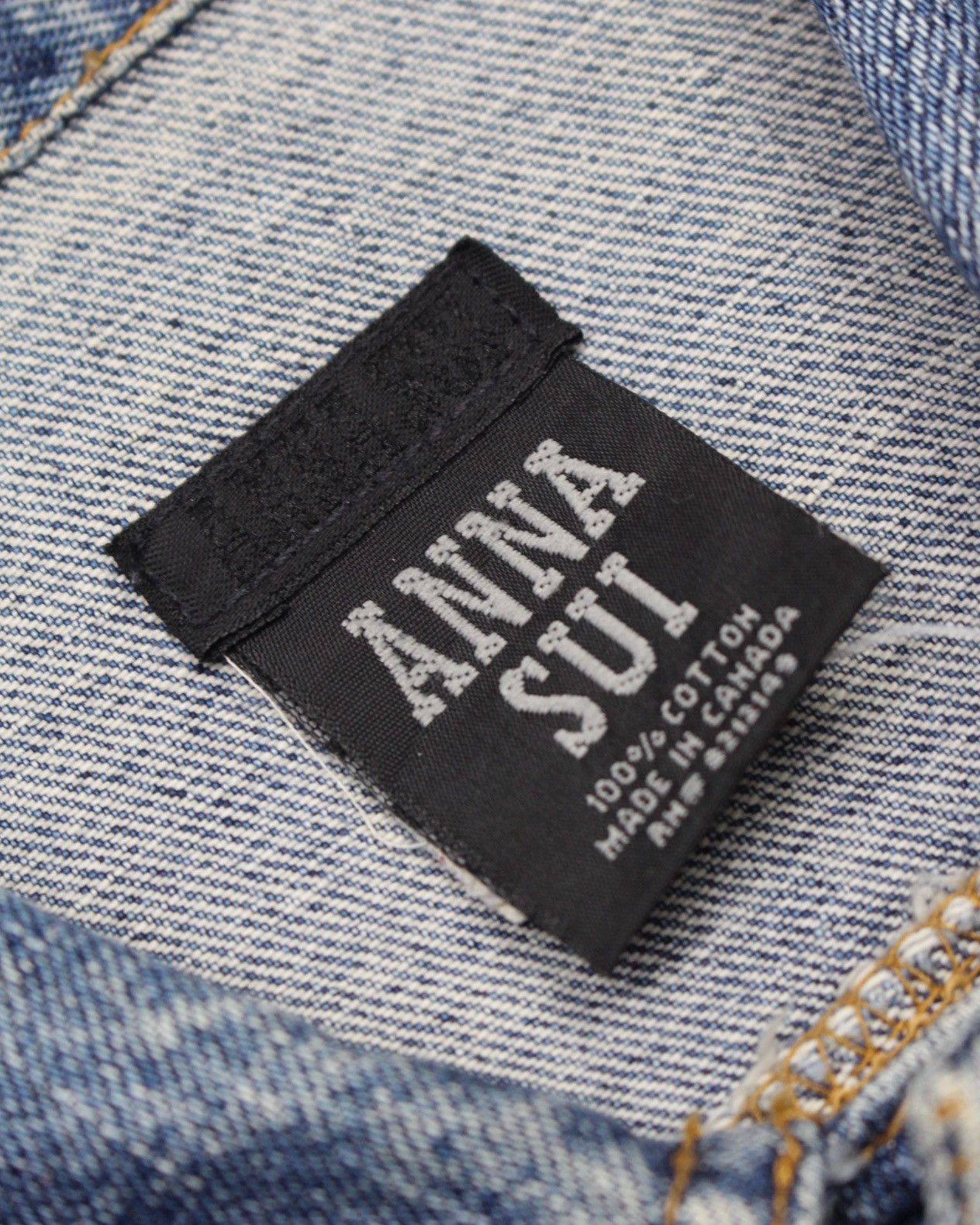 Anna Sui 2000S ANNA SUI GROMMETED DENIM JACKET Size M / US 6-8 / IT 42-44 - 11 Thumbnail