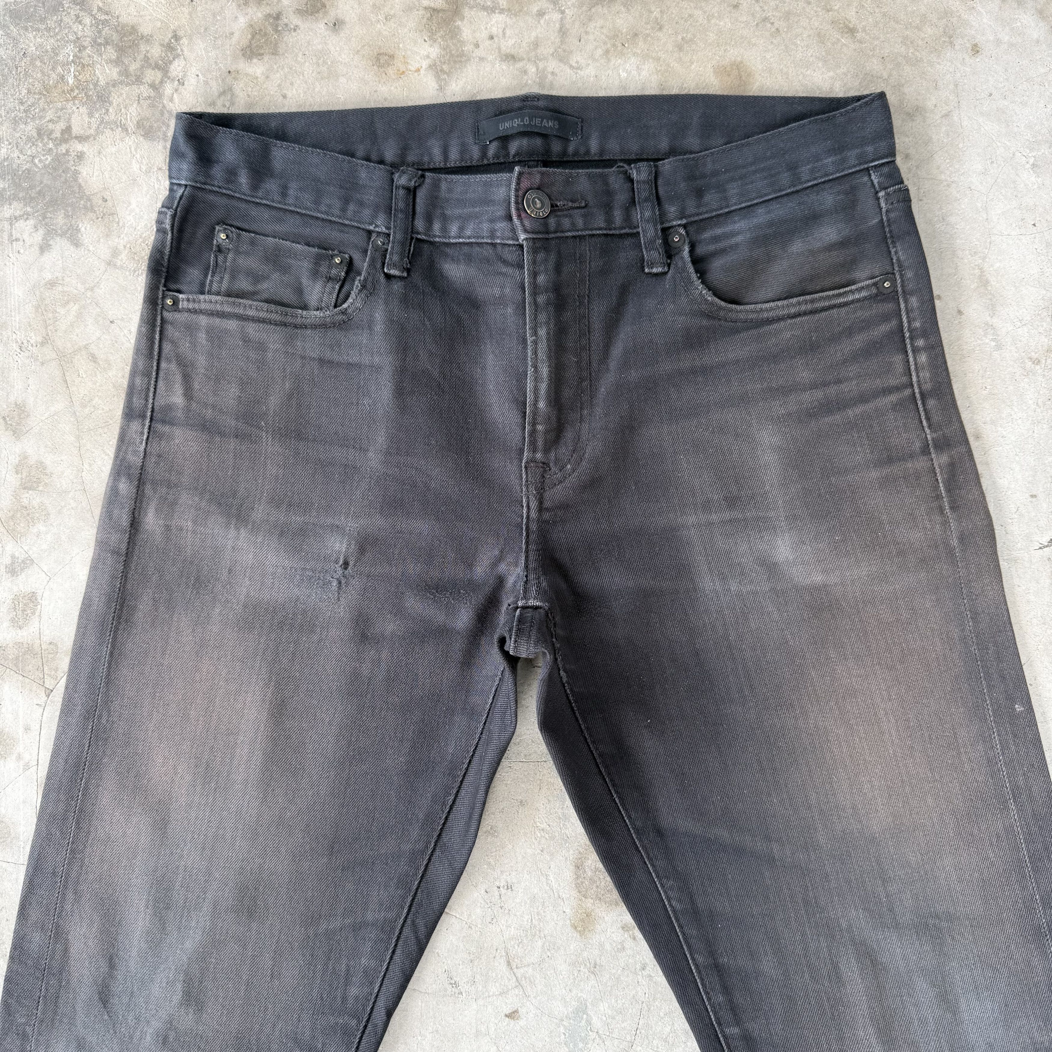 Black Label Vintage Japanese Brand Slim Fit Selvedge Denim Size US 33 - 2 Thumbnail