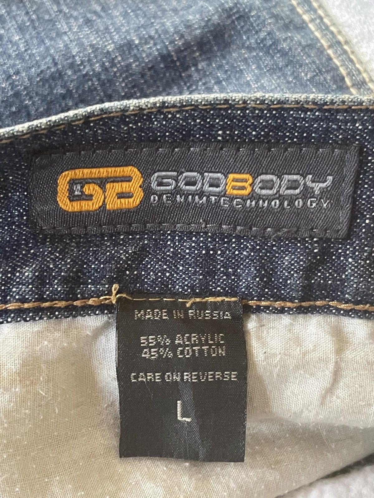 GB × Japanese Brand × Marithe + Francois Girbaud GB Baggy Hybrid Denim Sweat Muddy Wash Jeans Size US 34 / EU 50 - 25 Thumbnail