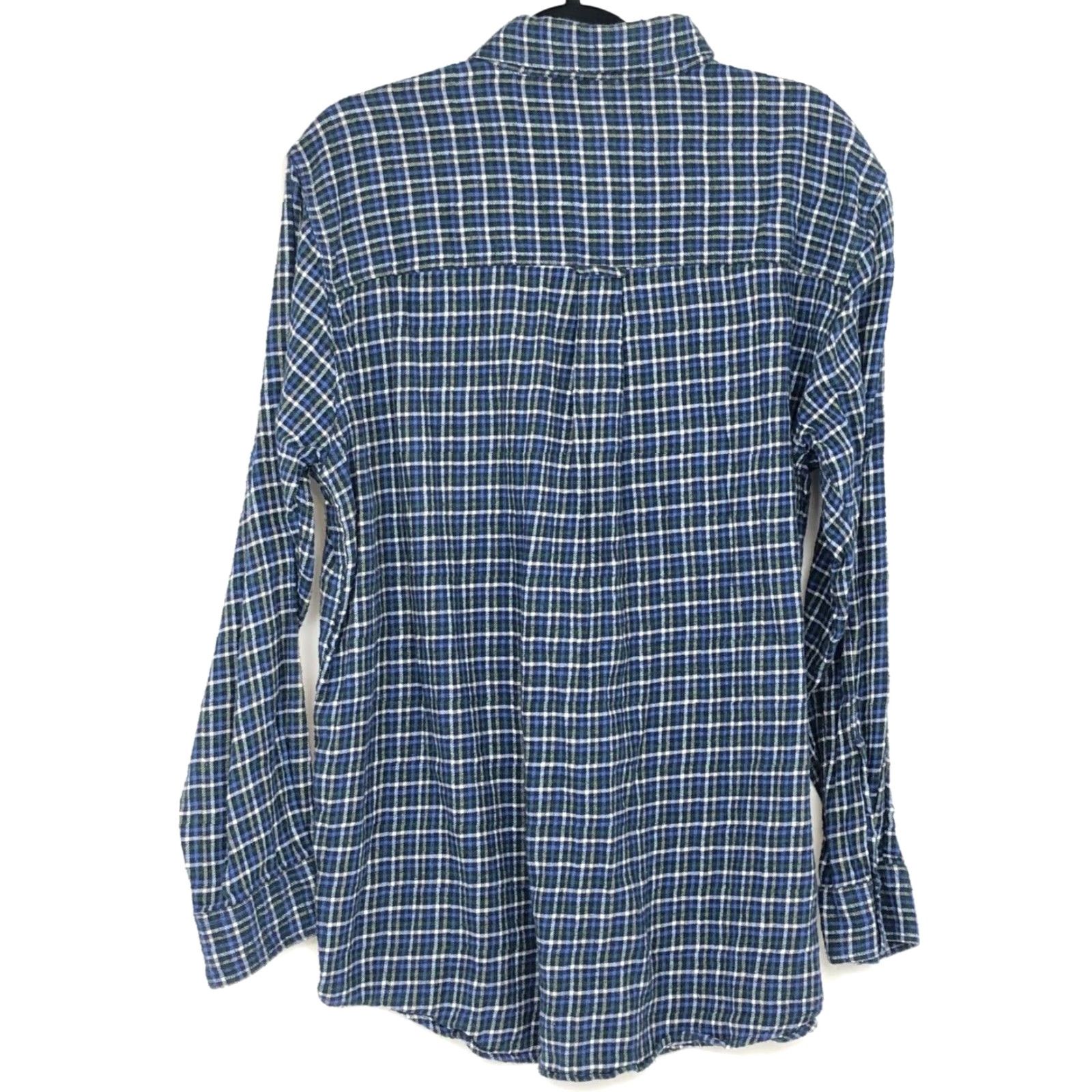 Chaps CHAPS Shirt Men’s Cotton Flannel Plaid Button-Down Long Sleeve Large Multicolor Blue Pocket Size US L / EU 52-54 / 3 - 4 Thumbnail