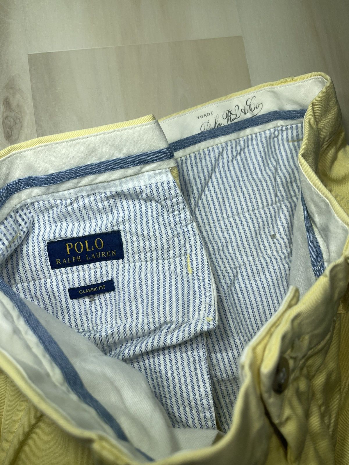 Polo Ralph Lauren Polo Ralph Lauren Pants Men’s 32x32 Yellow Classic Fit Chino Size US 32 / EU 48 - 7 Thumbnail