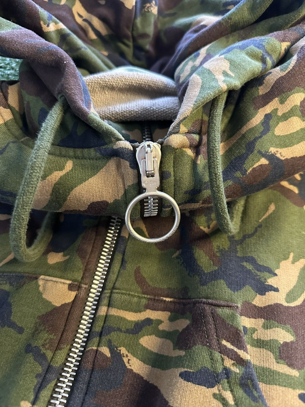 Off-White Off-White Green Camouflage Cotton Zip-Up XXS Size US XXS / EU 40 - 6 Thumbnail