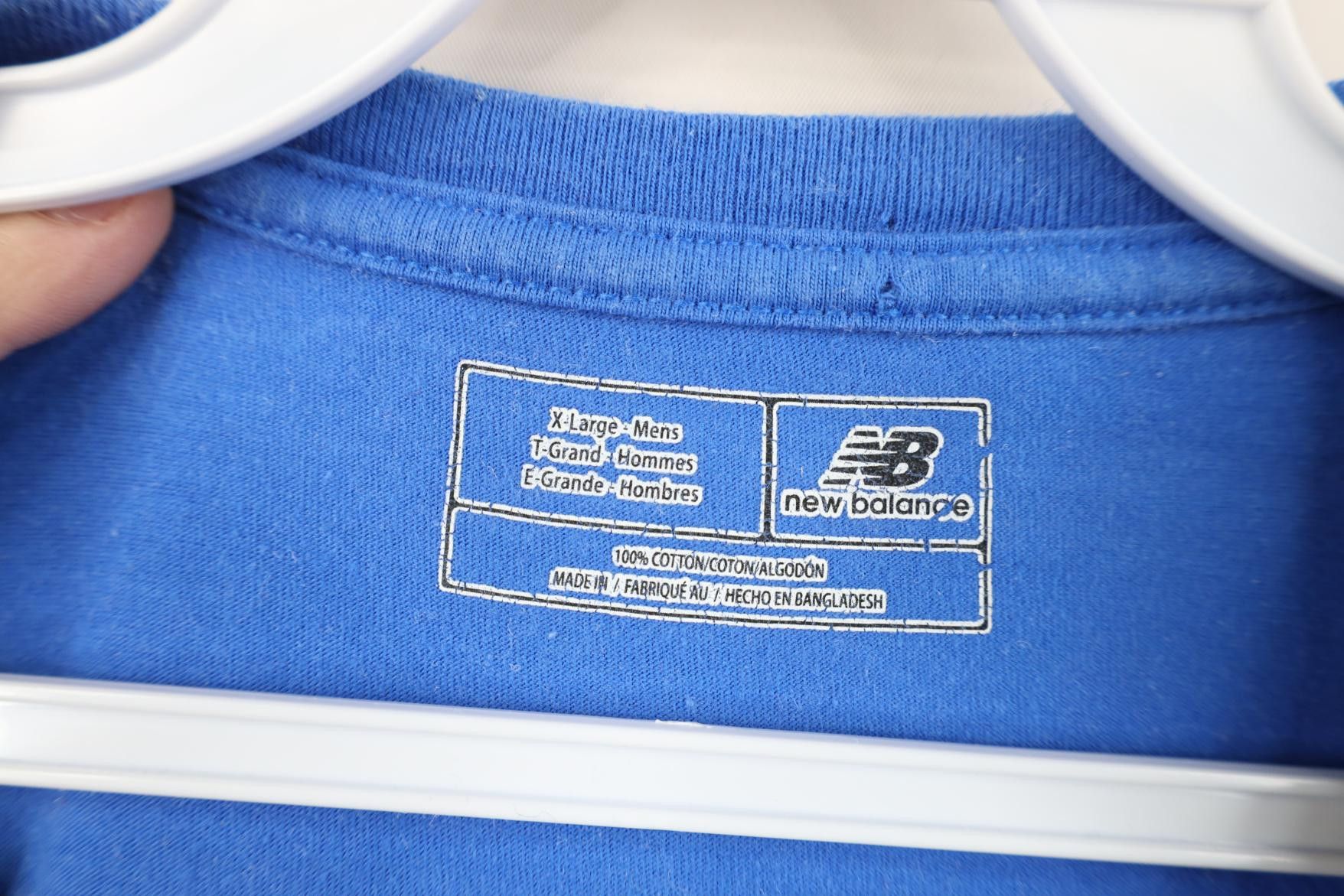New Balance Vintage Y2K New Balance Reflective Short Sleeve T-Shirt Blue Size US XL / EU 56 / 4 - 5 Thumbnail