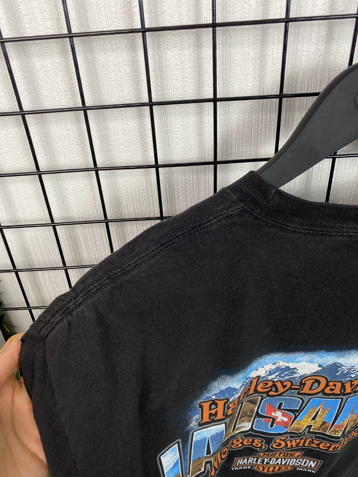 Other Harley Davidson Lausanne Morges Switzerland t shirt Black L Size US L / EU 52-54 / 3 - 14 Thumbnail