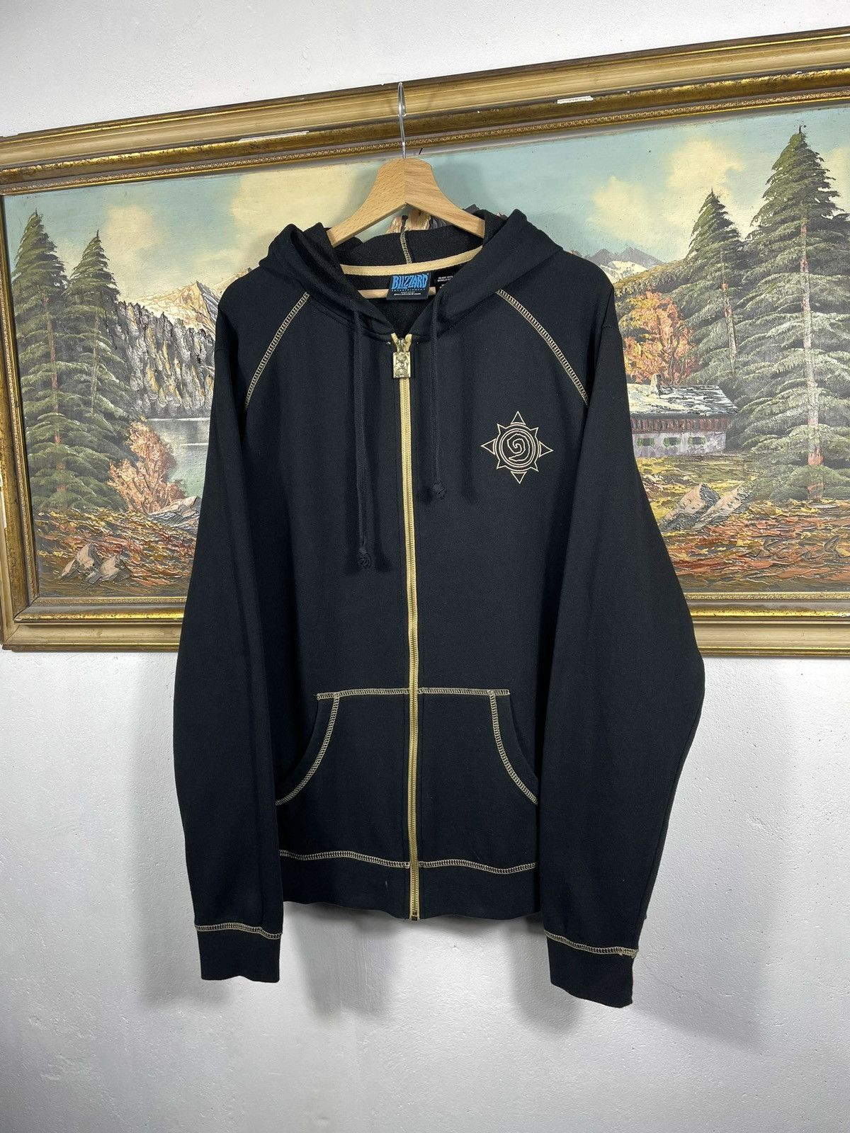 Playstation × The Game × Vintage Black zip up the game gaming hoodie Hearthstone Blizzard Size US XL / EU 56 / 4 - 3 Thumbnail