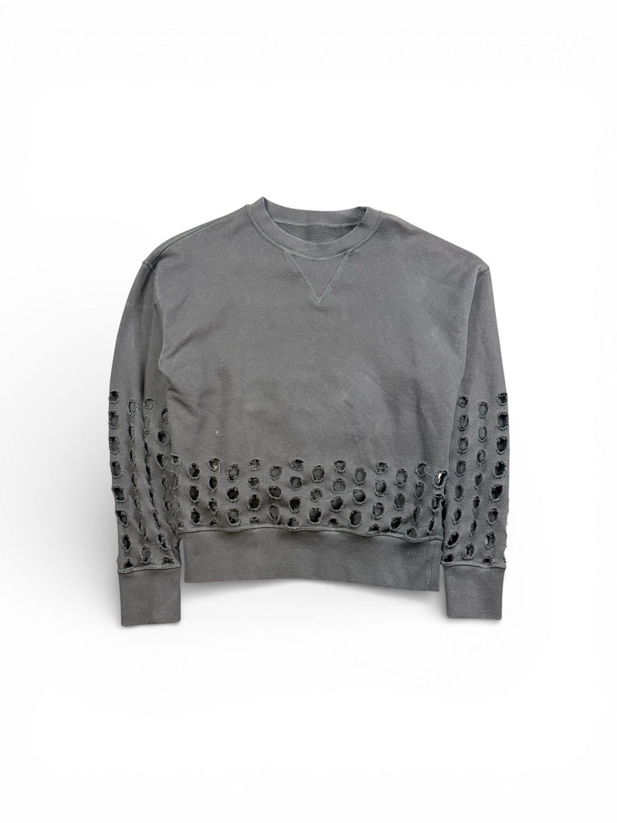 Maison Margiela Maison Margelia Thrashed Crewneck Size US S / EU 44-46 / 1 - 1 Thumbnail