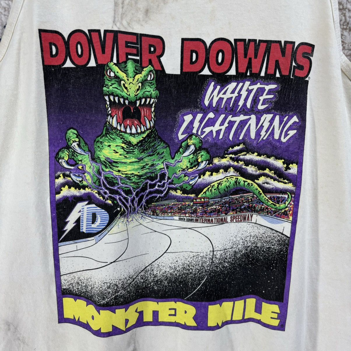 Vintage Vintage 90s Dover Downs “ Monster Mille” Sleeveless shirt Size US XL / EU 56 / 4 - 5 Thumbnail