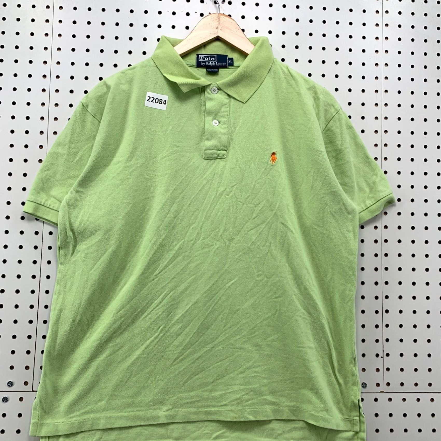 Polo Ralph Lauren Polo Ralph Lauren Polo Shirt Green Orange Pony Fits Mens Large Collared Size US L / EU 52-54 / 3 - 5 Thumbnail