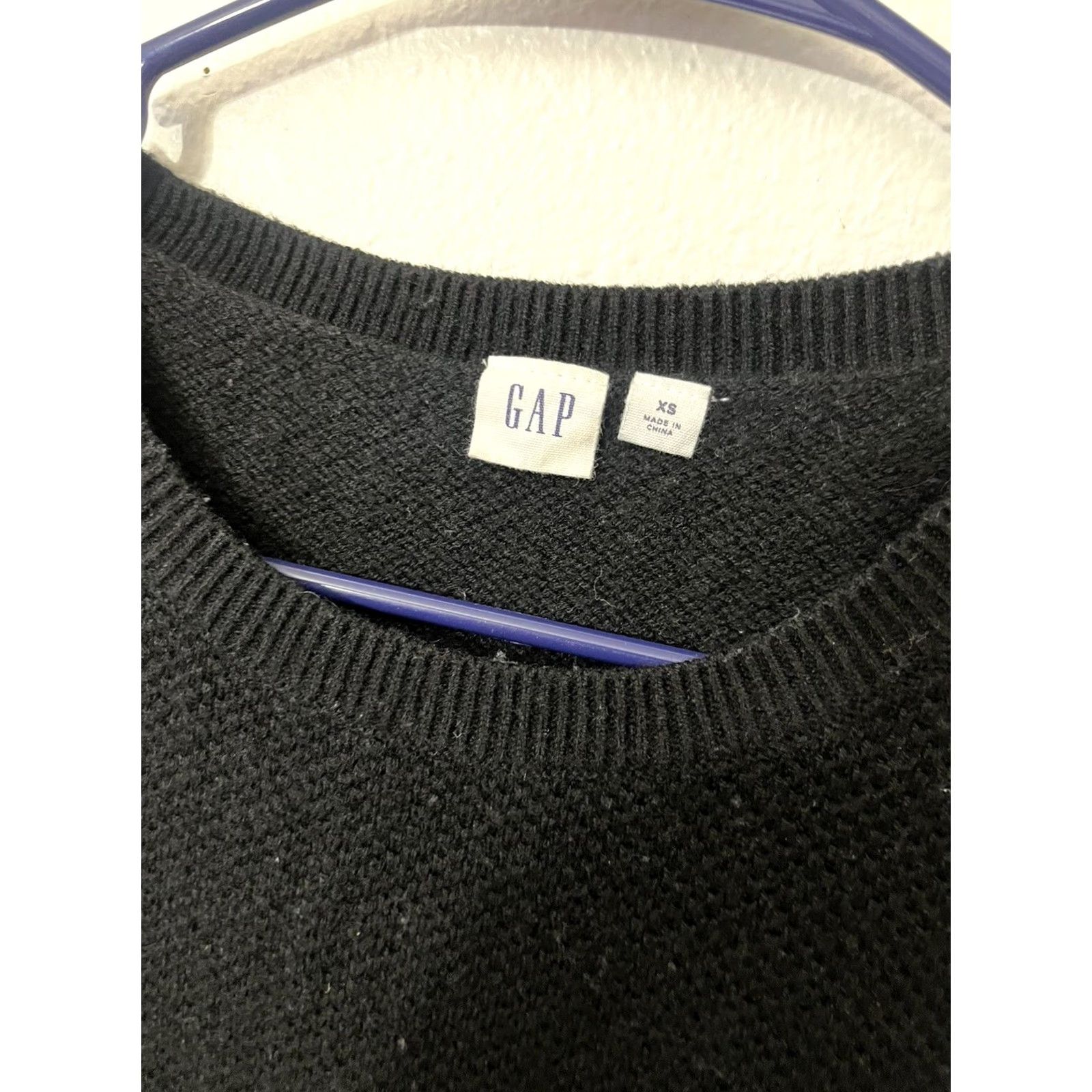 Gap GAP XS Crew Neck Sweater Black Women Lightweight Classic Size XS / US 0-2 / IT 36-38 - 3 Thumbnail