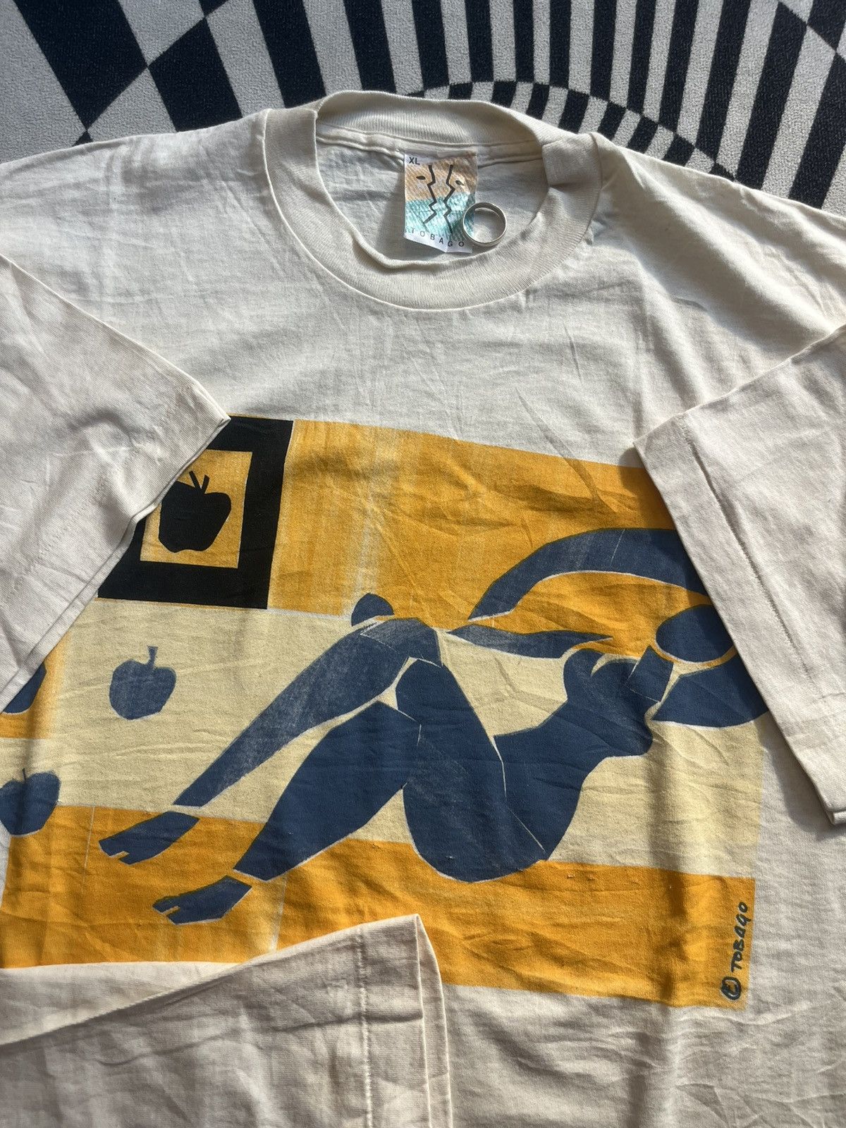 Arts & Science Vintage fille du kilimandjaro PAPER AND GOUACHE TOBAGO 90’s Size US XL / EU 56 / 4 - 8 Thumbnail
