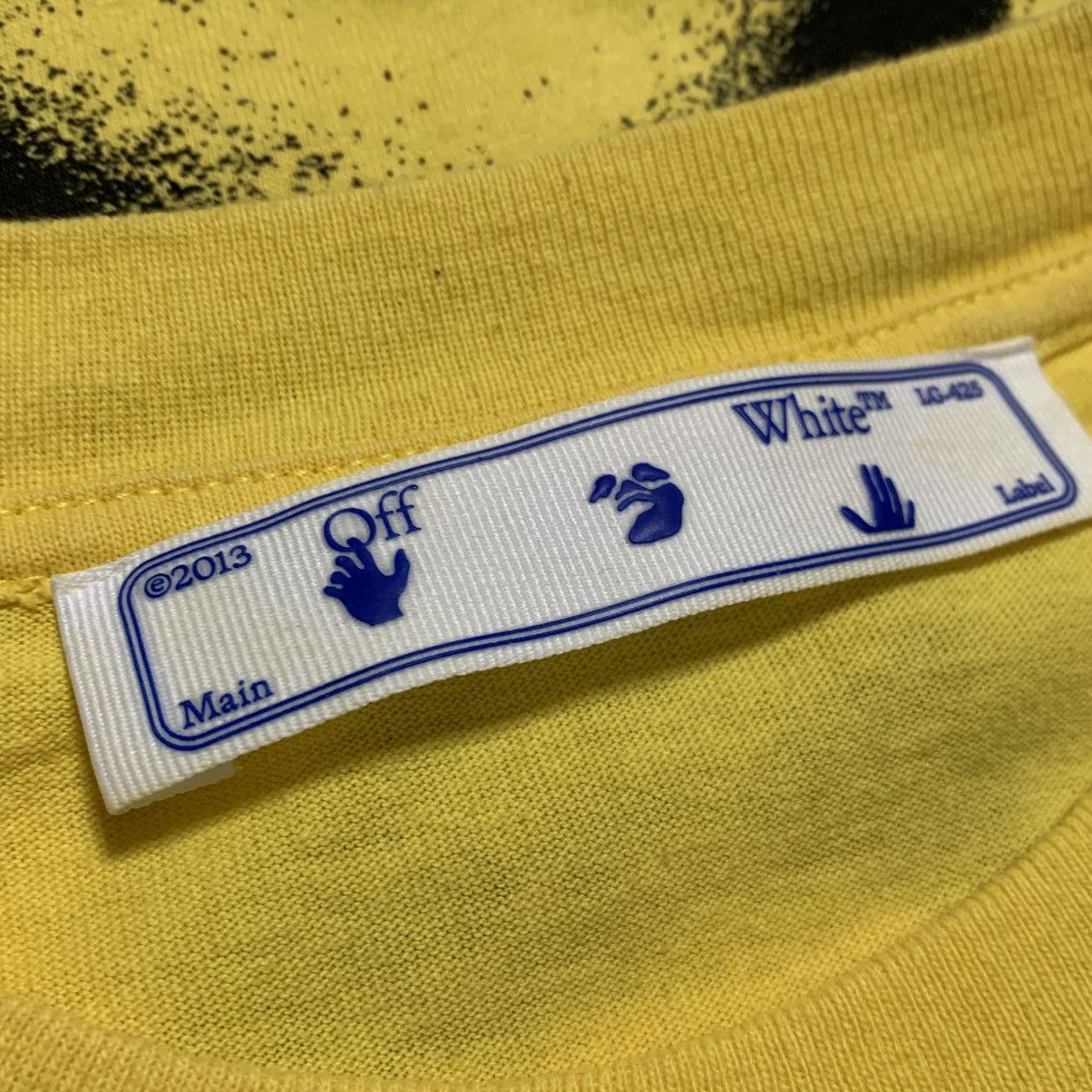 Off-White Off White Small Graffiti Arrows Yellow Tee Virgil Abloh Size US S / EU 44-46 / 1 - 6 Thumbnail