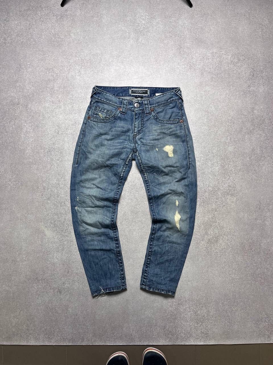 Armani Vintage Armani Pocket Logo Baggy Jeans Y2K 32 Size US 32 / EU 48 - 6 Thumbnail
