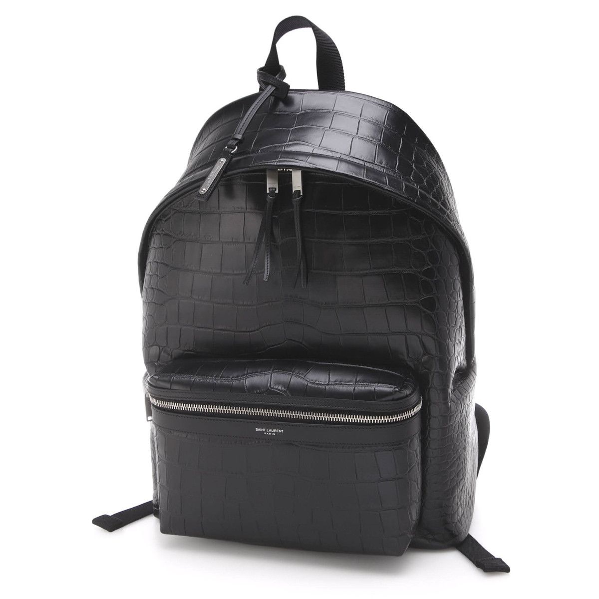 image of YVES Saint Laurent Backpack Rucksack Crocodile Print Setarodeo Black, Women's