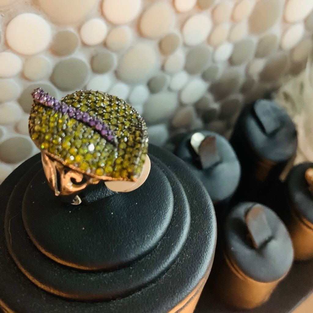 Other 💲💲SALE💲 Sterling Silver Ring w green CZ size 7 Size ONE SIZE - 4 Thumbnail