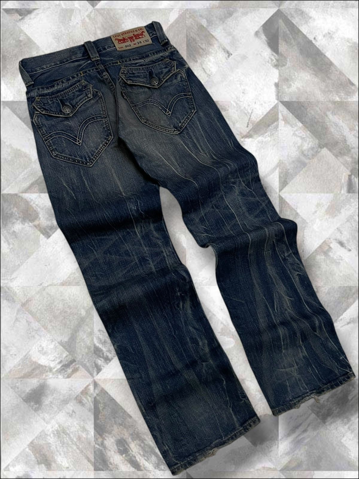 Levi's Vintage Clothing Vintage 1990s Designer Levis 502 Distressed Regular Denim Size US 28 / EU 44 - 11 Thumbnail