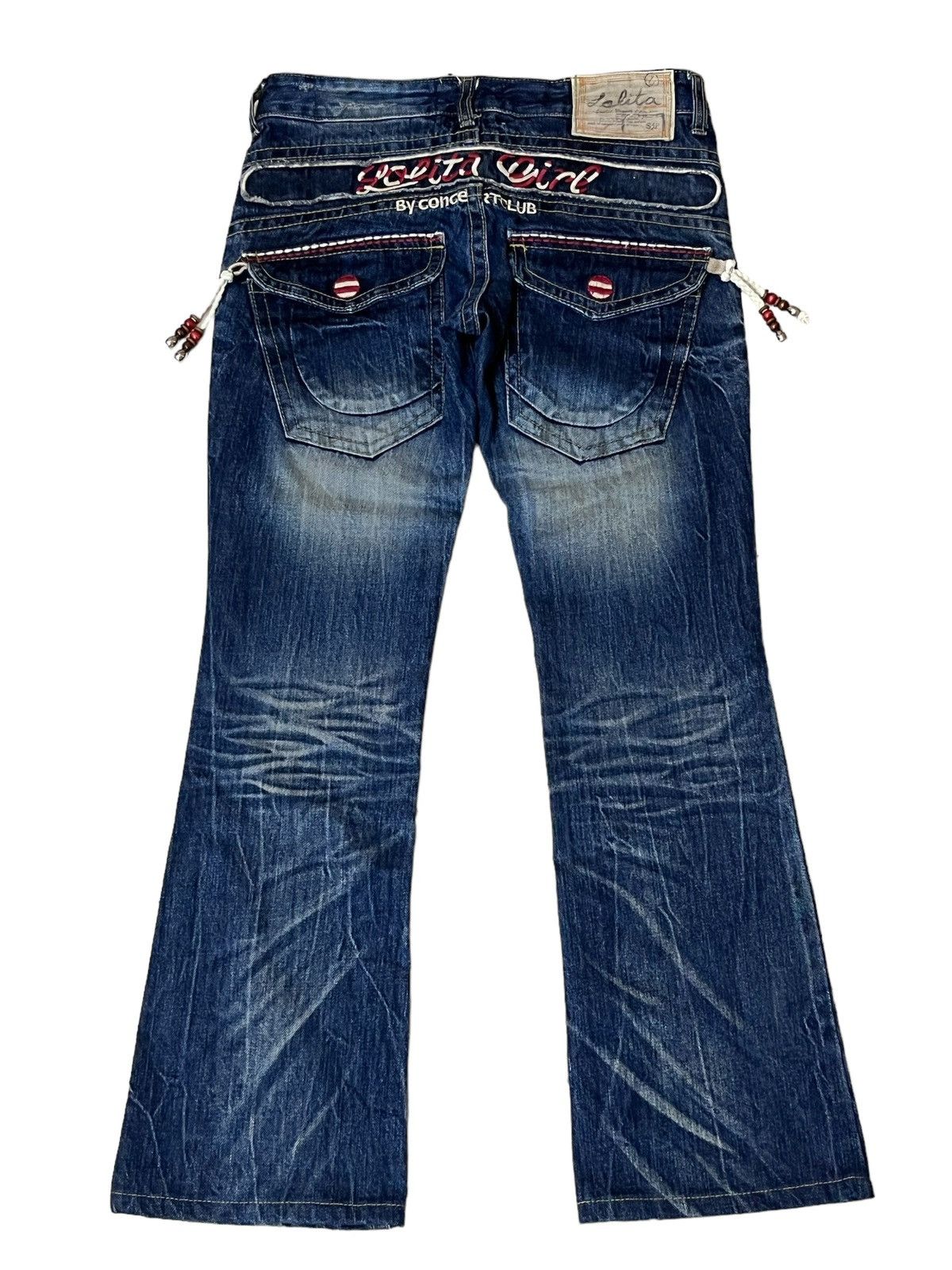 Japanese Brand JAPANESE CULT YOSHITOMO NARA LOLITA LOWRISE FLARE JEANS Size US 31 - 1 Thumbnail