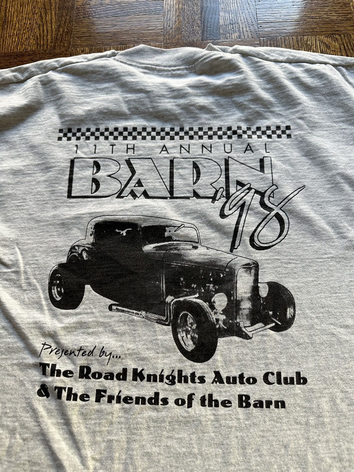 Vintage Vintage 90s Barn Auto Club Hot Rod Graphic Tee Size US XL / EU 56 / 4 - 4 Thumbnail