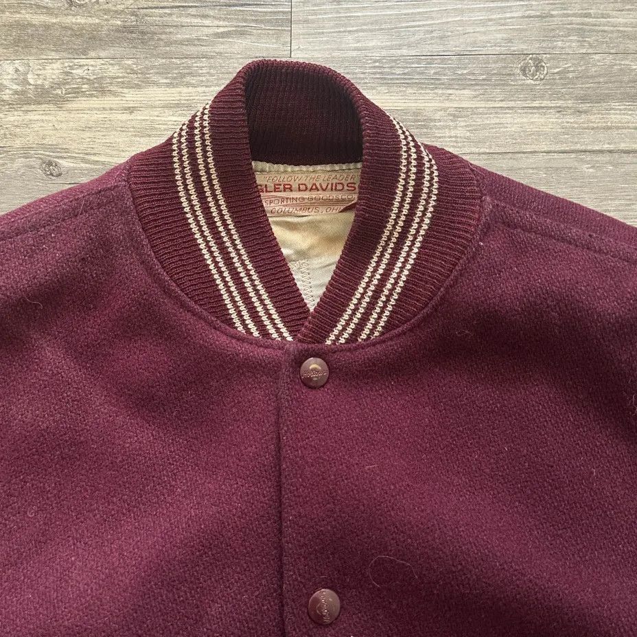 Other Vintage 40s Columbus Academy Vikings Varsity Jacket Size US L / EU 52-54 / 3 - 6 Thumbnail