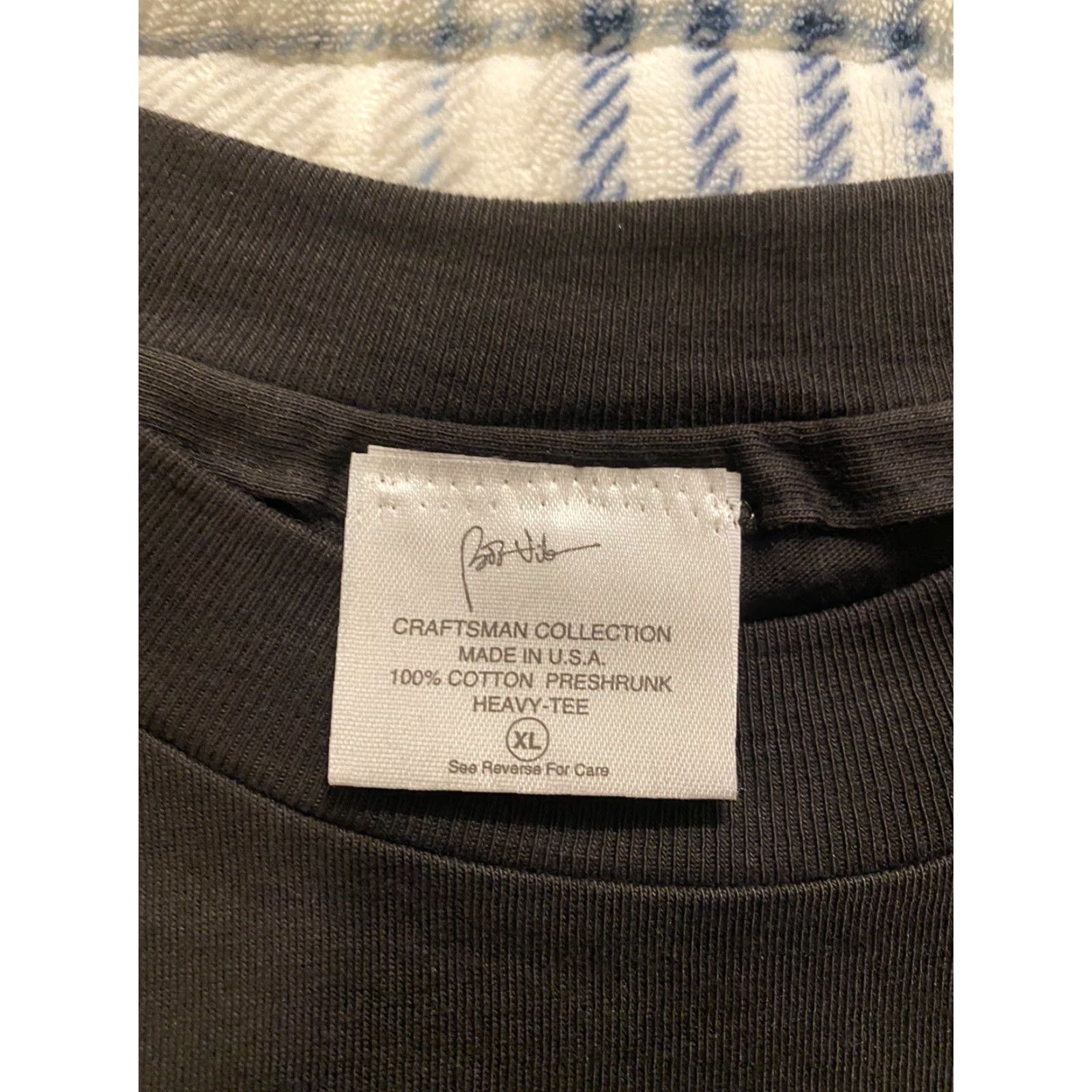 Vintage VINTAGE Bob Vila Shirt XL Brown Mens T-Shirt Crew Neck Graphic Print Stitch 1995 School Retro Work Size US XL / EU 56 / 4 - 4 Thumbnail