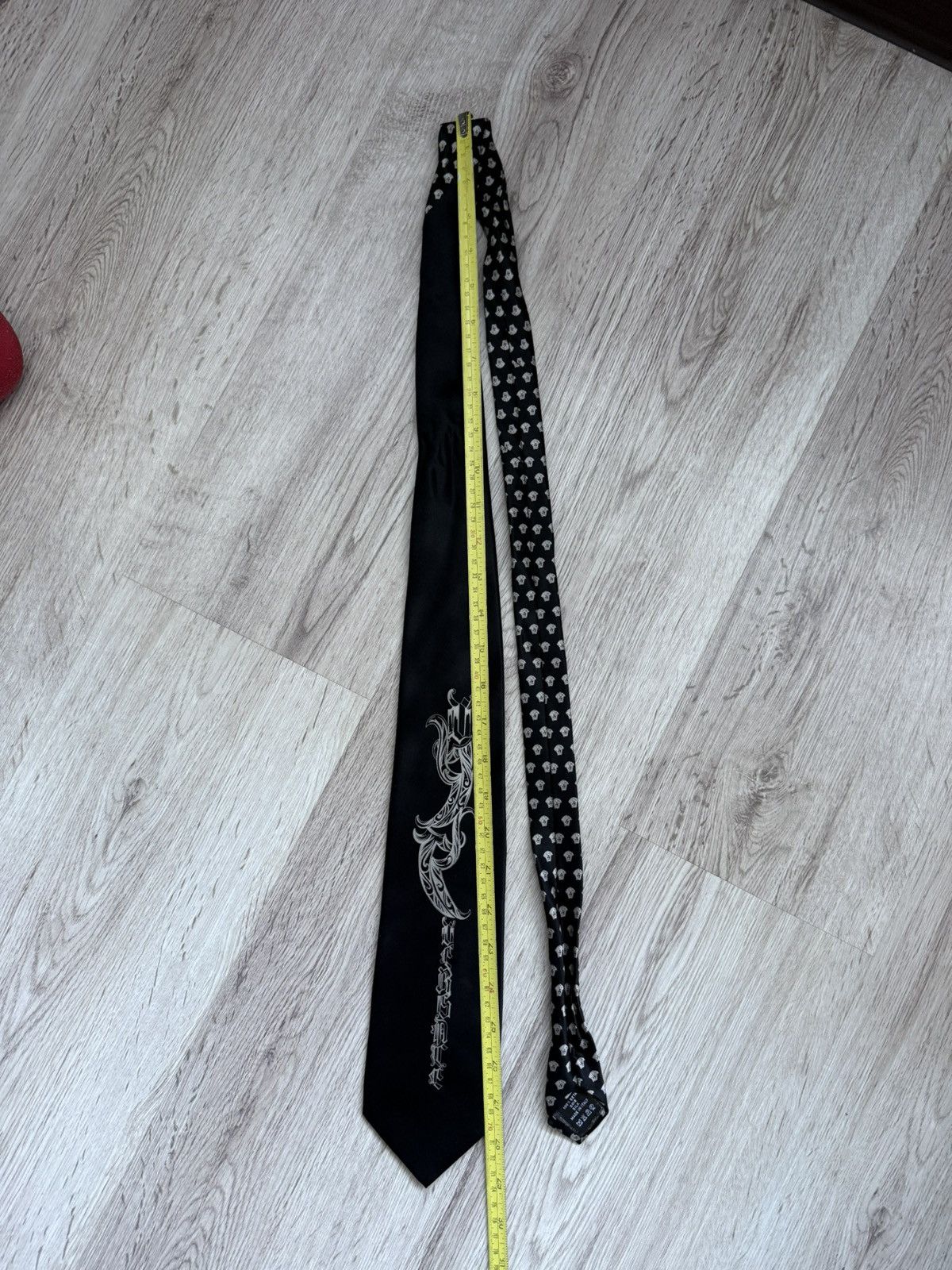 Versace Rare Gianni Versace logo silk tie Size ONE SIZE - 12 Thumbnail