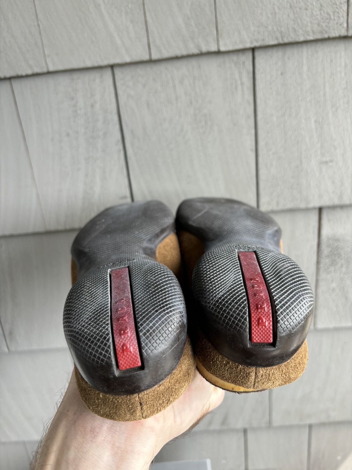 Prada × Vintage 2001 Prada Sport Mules Suede Vintage Square Toe 90s Sneaker Size US 6.5 / IT 36.5 - 10 Thumbnail