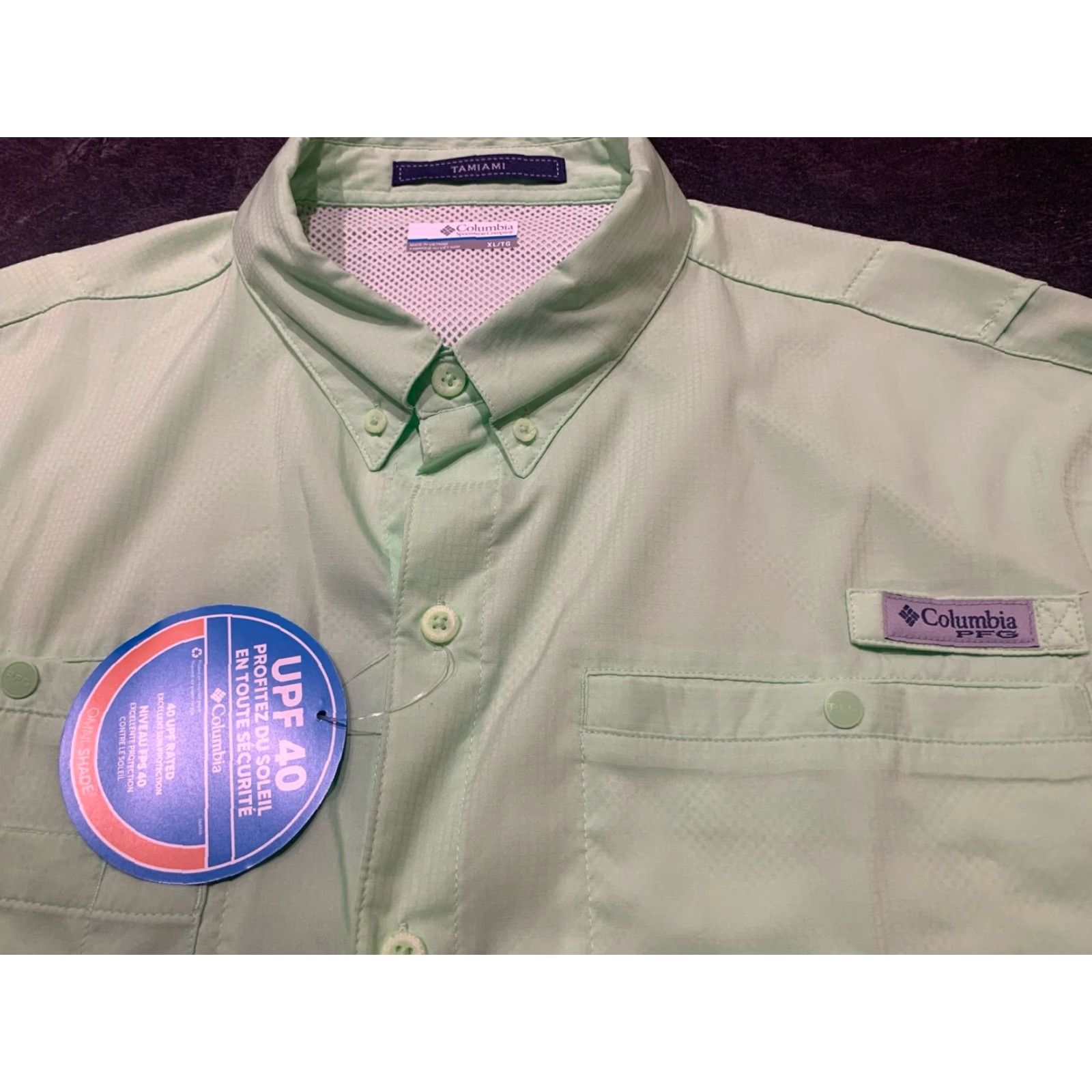 Vintage VINTAGE Columbia PFG Shirt Men XL Green Short Sleeve Breathable Outdoor Fish Lightweight Collared Size US XL / EU 56 / 4 - 4 Thumbnail