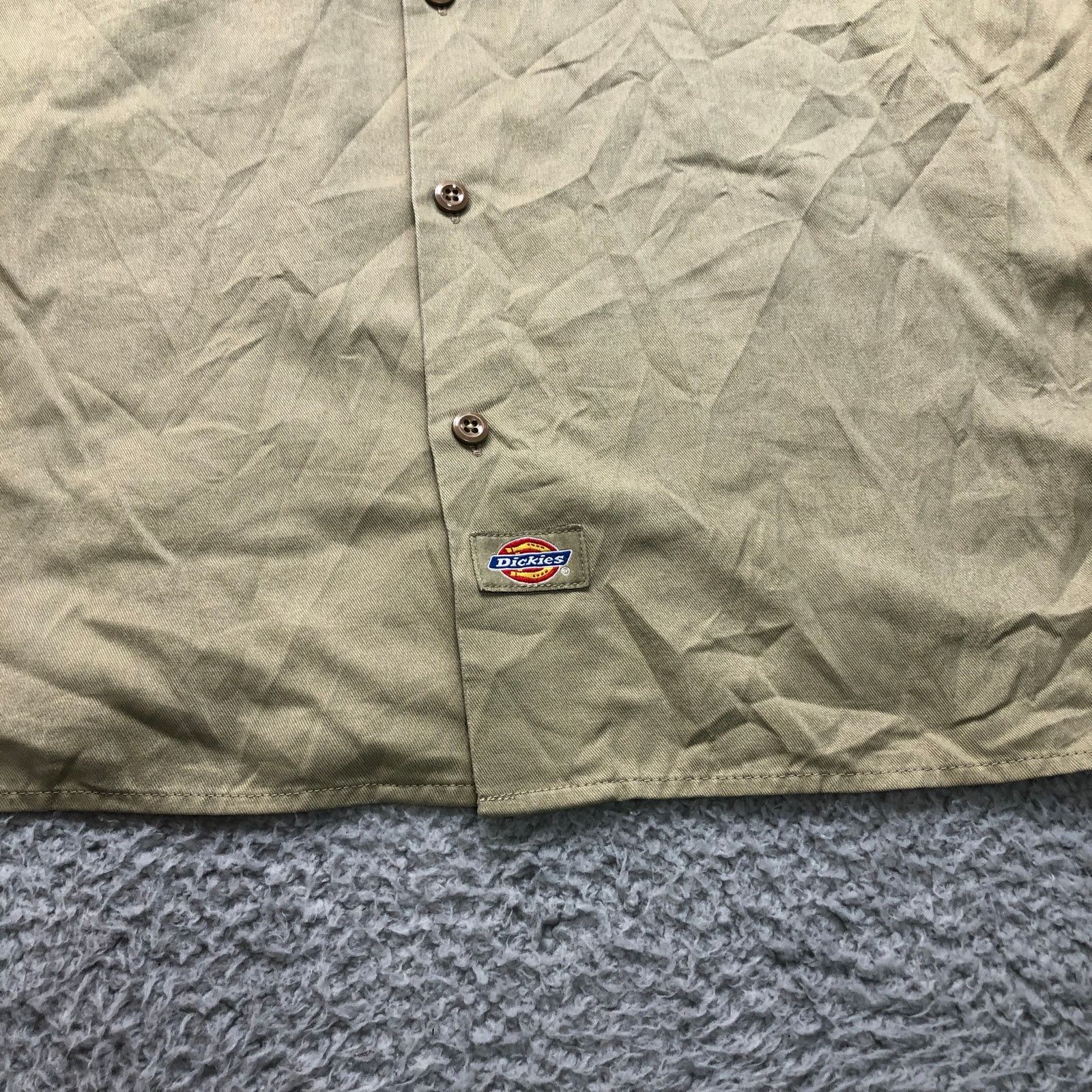 Dickies VTG Dickies Twill Button Up Shirt Men Large Short Sleeve Size US L / EU 52-54 / 3 - 5 Thumbnail