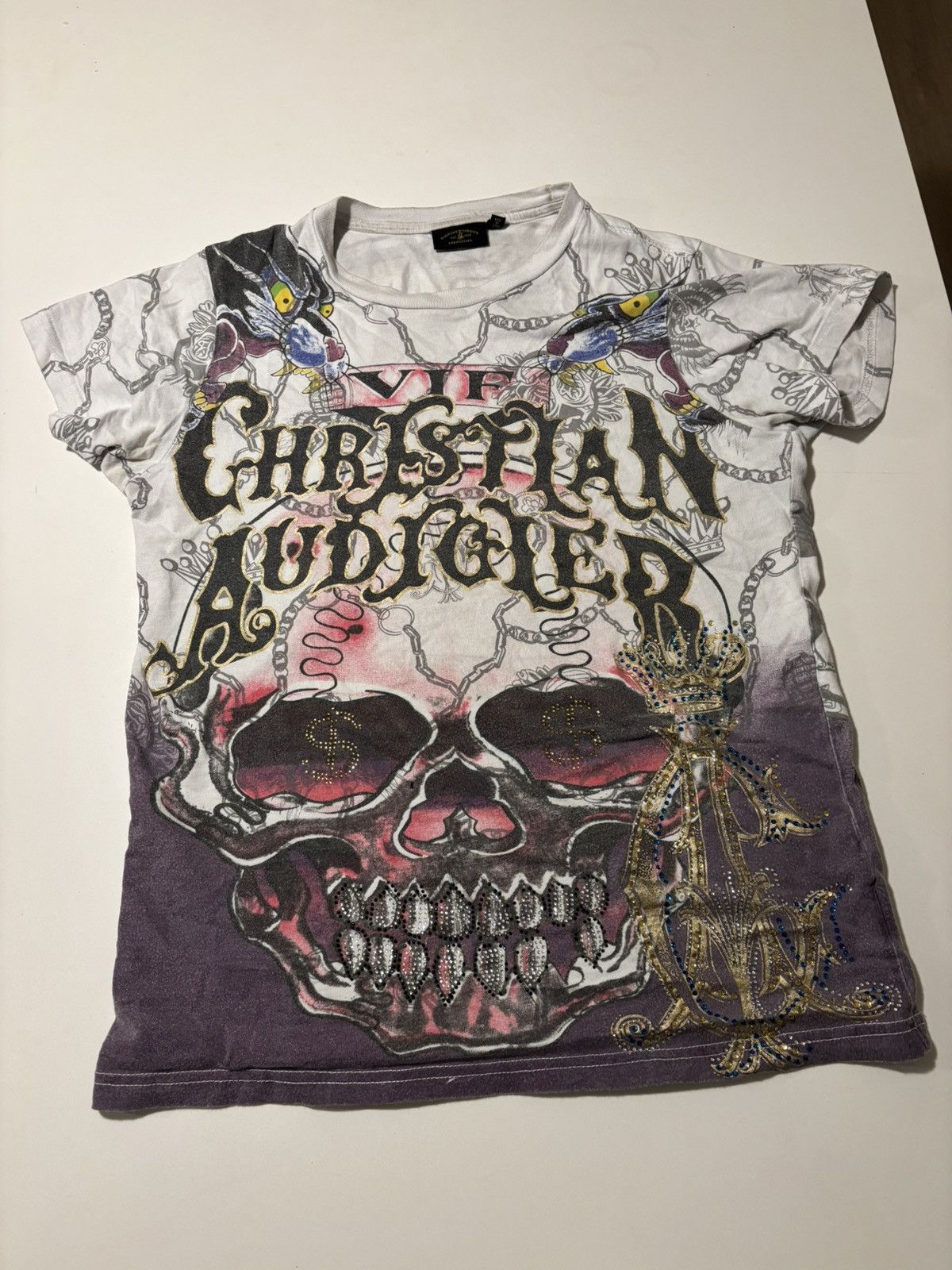Christian Audigier Christina Audigier Studded Shirt Size US S / EU 44-46 / 1 - 1 Thumbnail