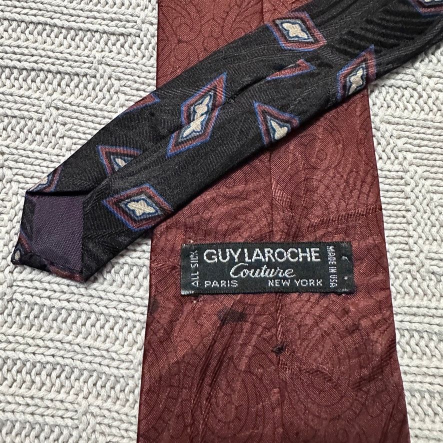 Guy Laroche Vintage Guy Laroche brown Southwestern print silk tie. Size ONE SIZE - 2 Thumbnail