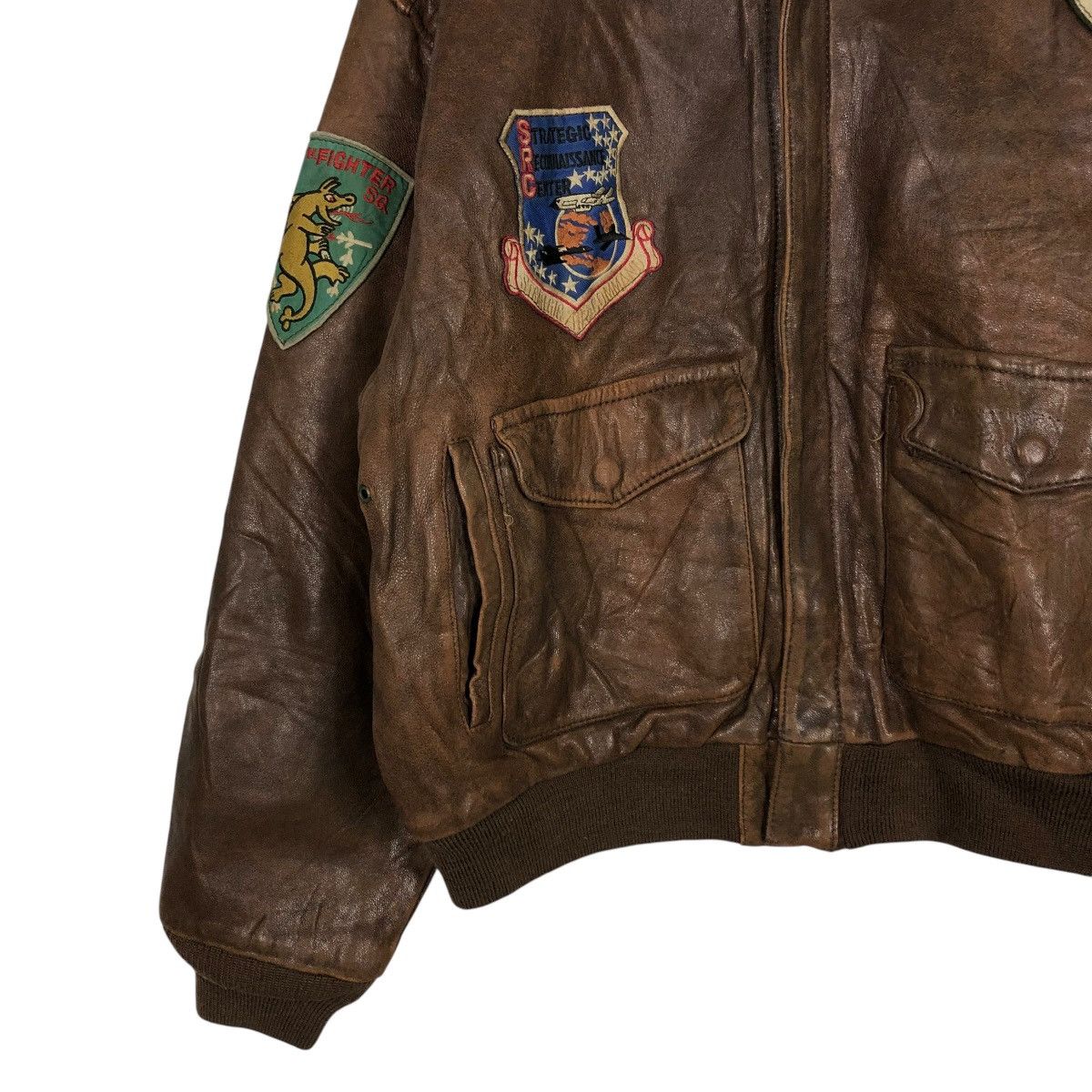 Avirex 🔥VINTAGE AVIREX GENUINE LEATHER JACKET AMERICAN CLASSIC USA Size US M / EU 48-50 / 2 - 7 Thumbnail