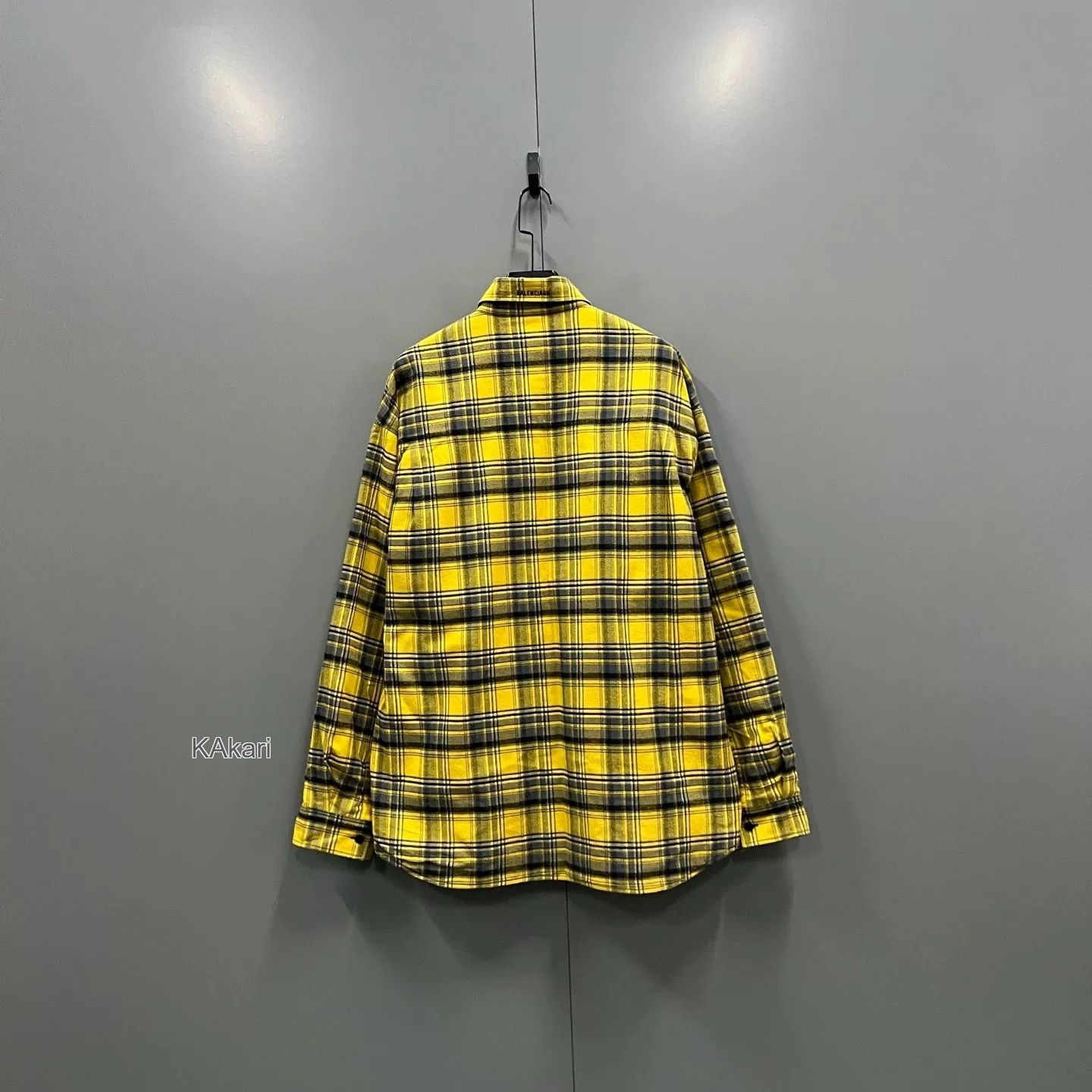 Balenciaga Balenciaga Plaid Double-Sided Long-Sleeve Shirt Size US S / EU 44-46 / 1 - 2 Thumbnail