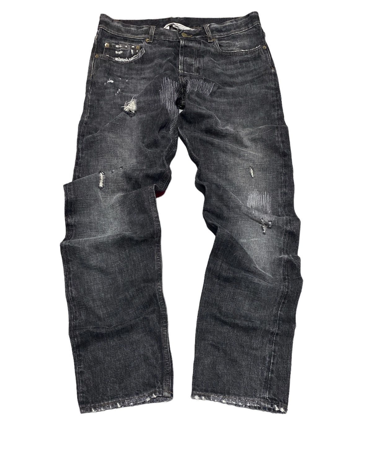 Golden Goose GGDB Selvedge Low Distressed denim Jeans Size US 31 - 2 Thumbnail