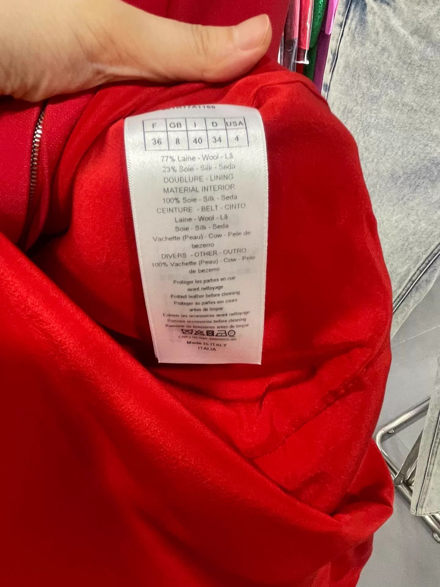 Christian Dior Monsieur Christian Dior Red Dress Tie-Waist 36 LN 3-Season Size XS / US 0-2 / IT 36-38 - 5 Thumbnail