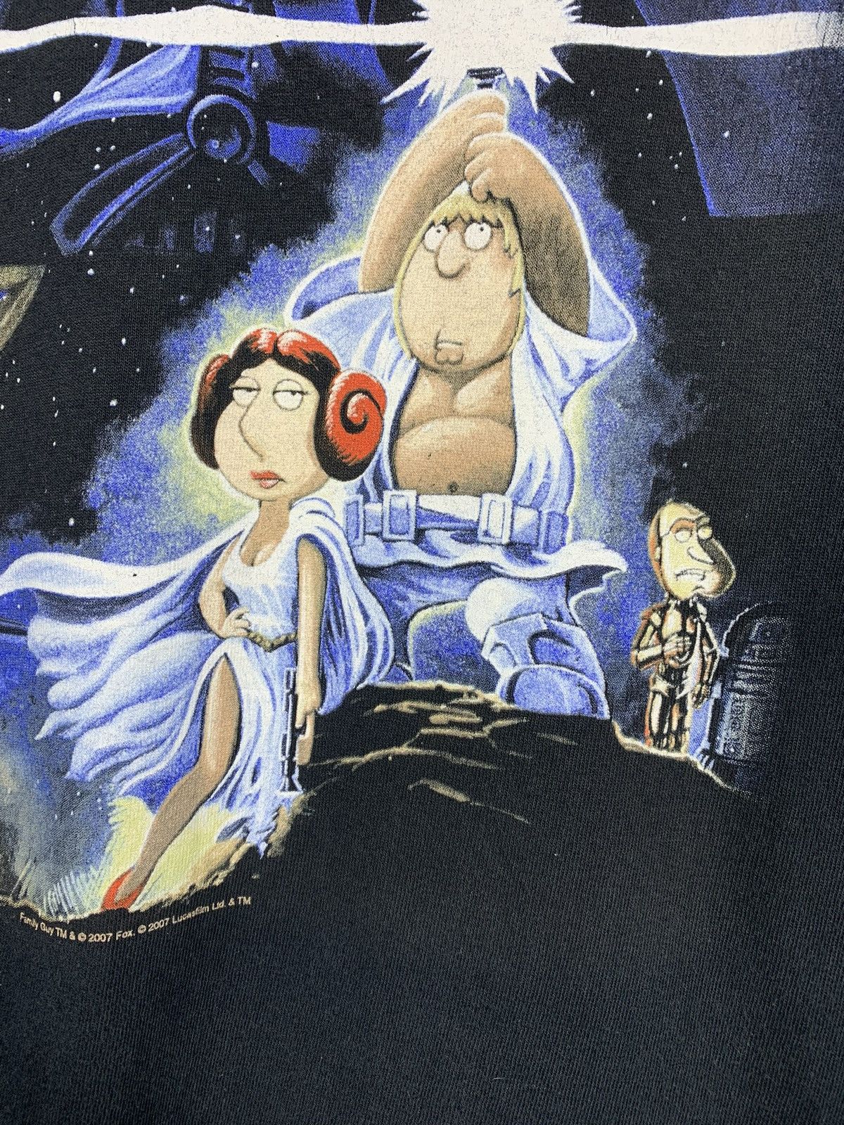Cartoon Network Griffin Star Wars T-shirt 2007 cartoon Logo Darth Vader Size US L / EU 52-54 / 3 - 10 Thumbnail