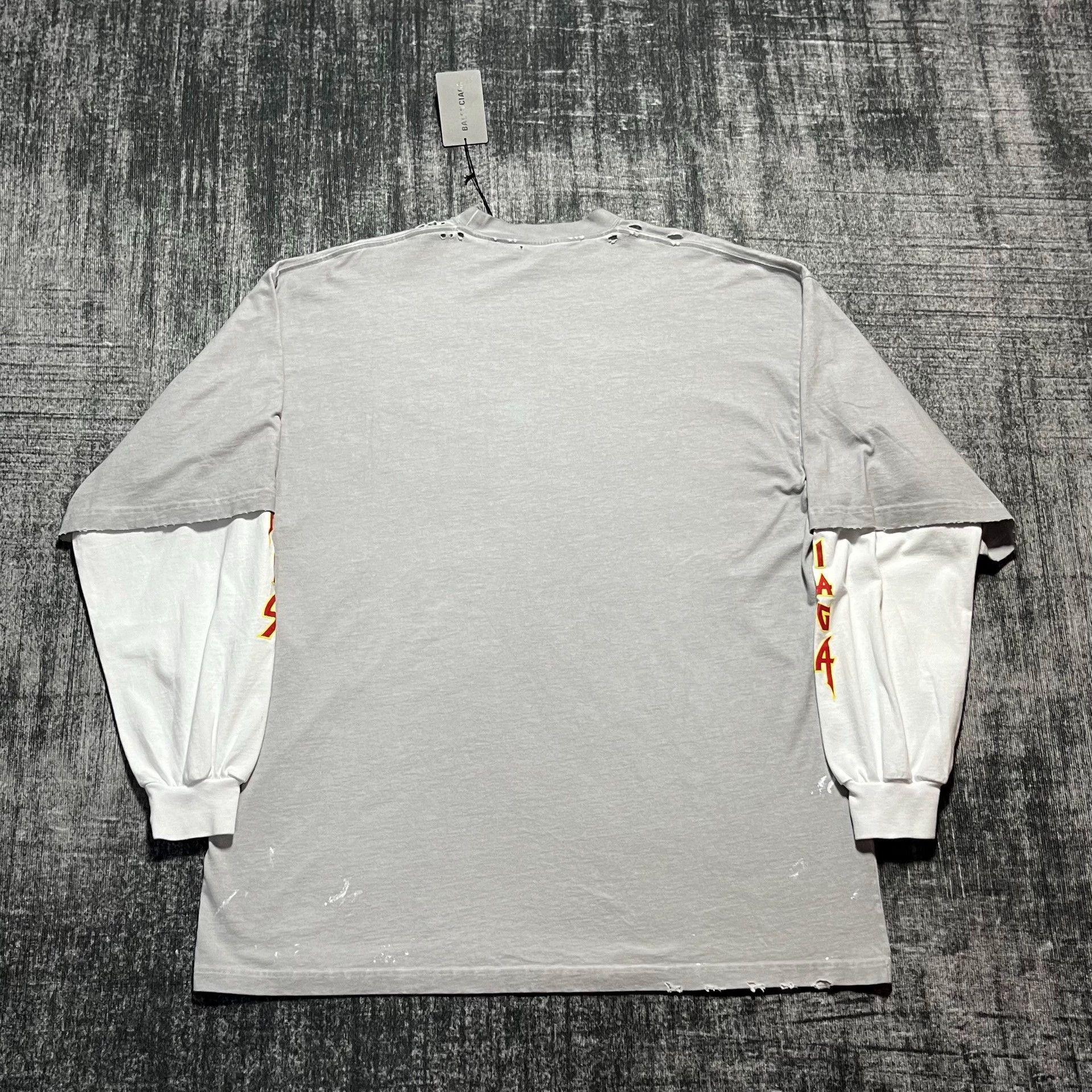 Balenciaga Balenciaga Balenciaga Flame Fake Two piece Long Sleeve T-2 Size US XXL / EU 58 / 5 - 2 Thumbnail
