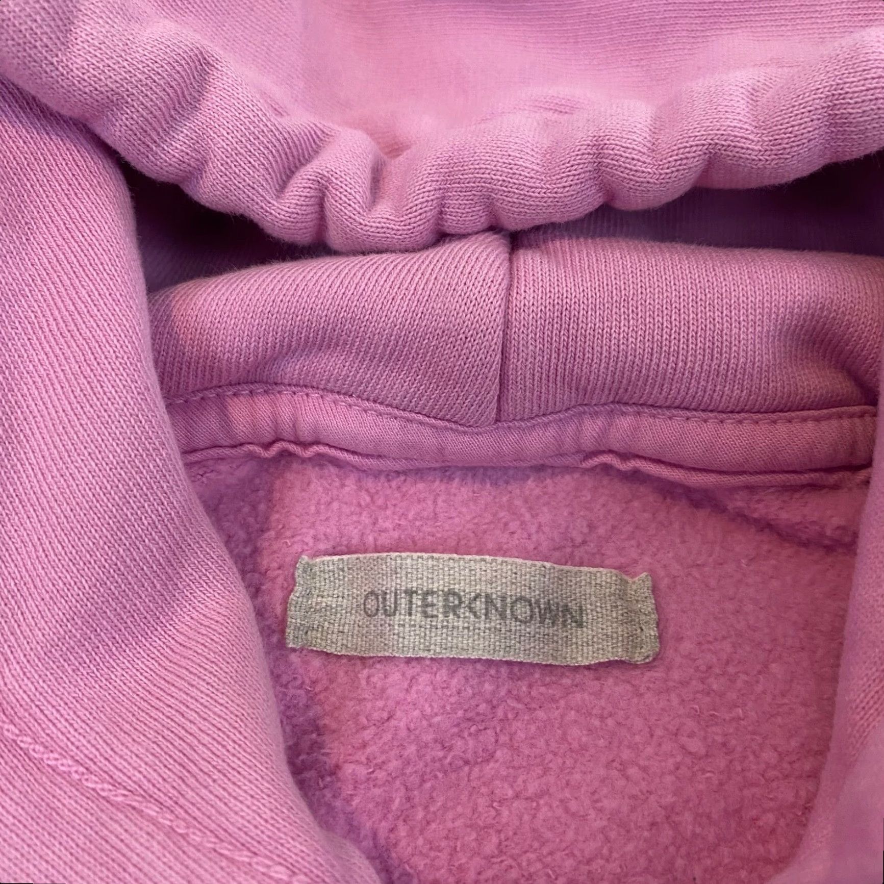 Outerknown VINTAGE OUTERKNOWN Hoodie Jacket Mens Large Pink Sunfade Hooded Long Sleeve USA Size US L / EU 52-54 / 3 - 2 Thumbnail