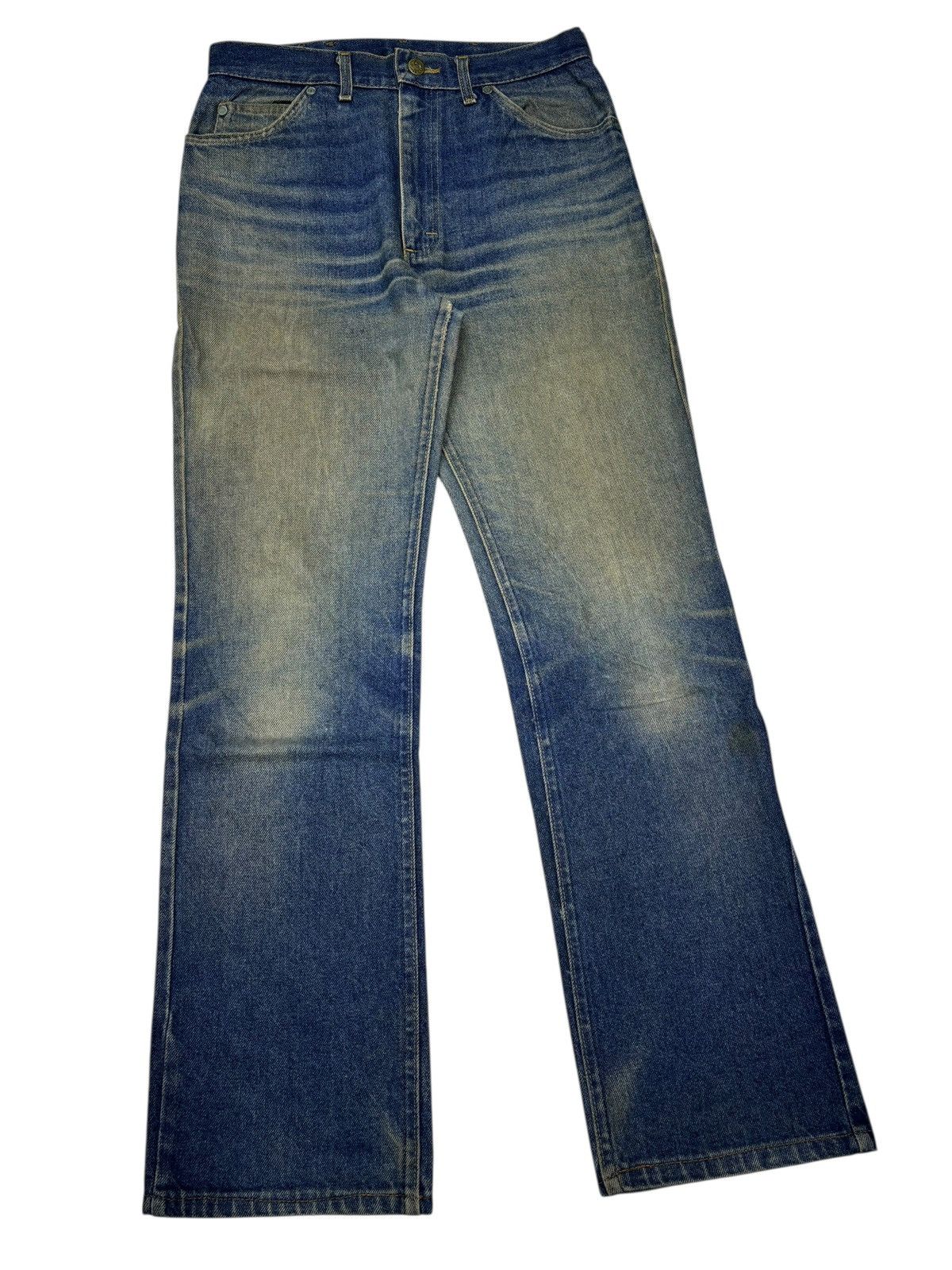 Lee LEE RIDERS MUD WASH RUSTY DISTRESS SEMI FLARE DENIM JEANS Size US 30 / EU 46 - 3 Thumbnail