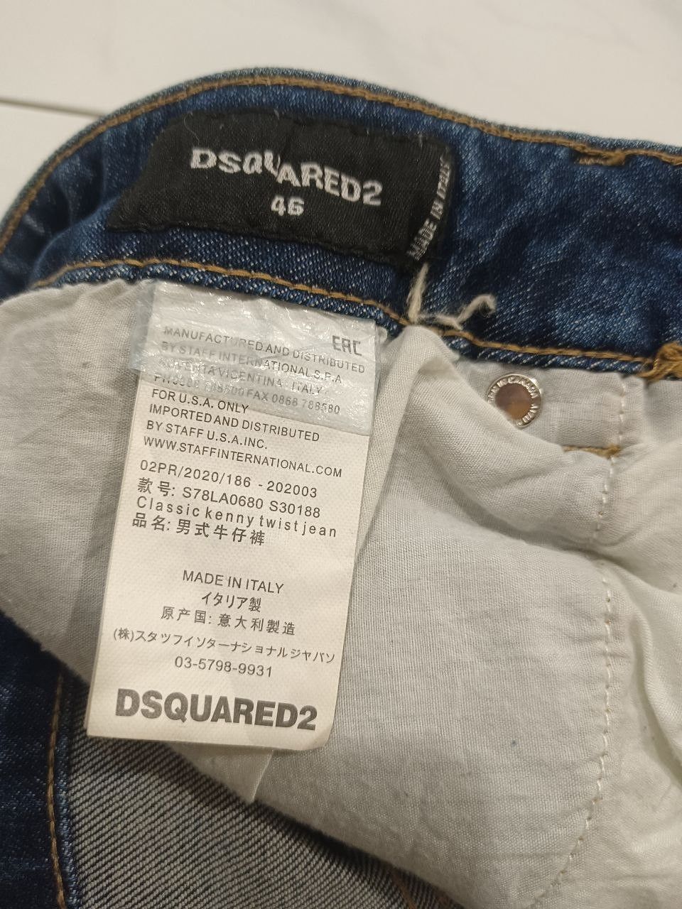 Dsquared2 Dsquared2 Classic Kenny Twist Distressed Paint Splatter Size US 30 / EU 46 - 8 Thumbnail
