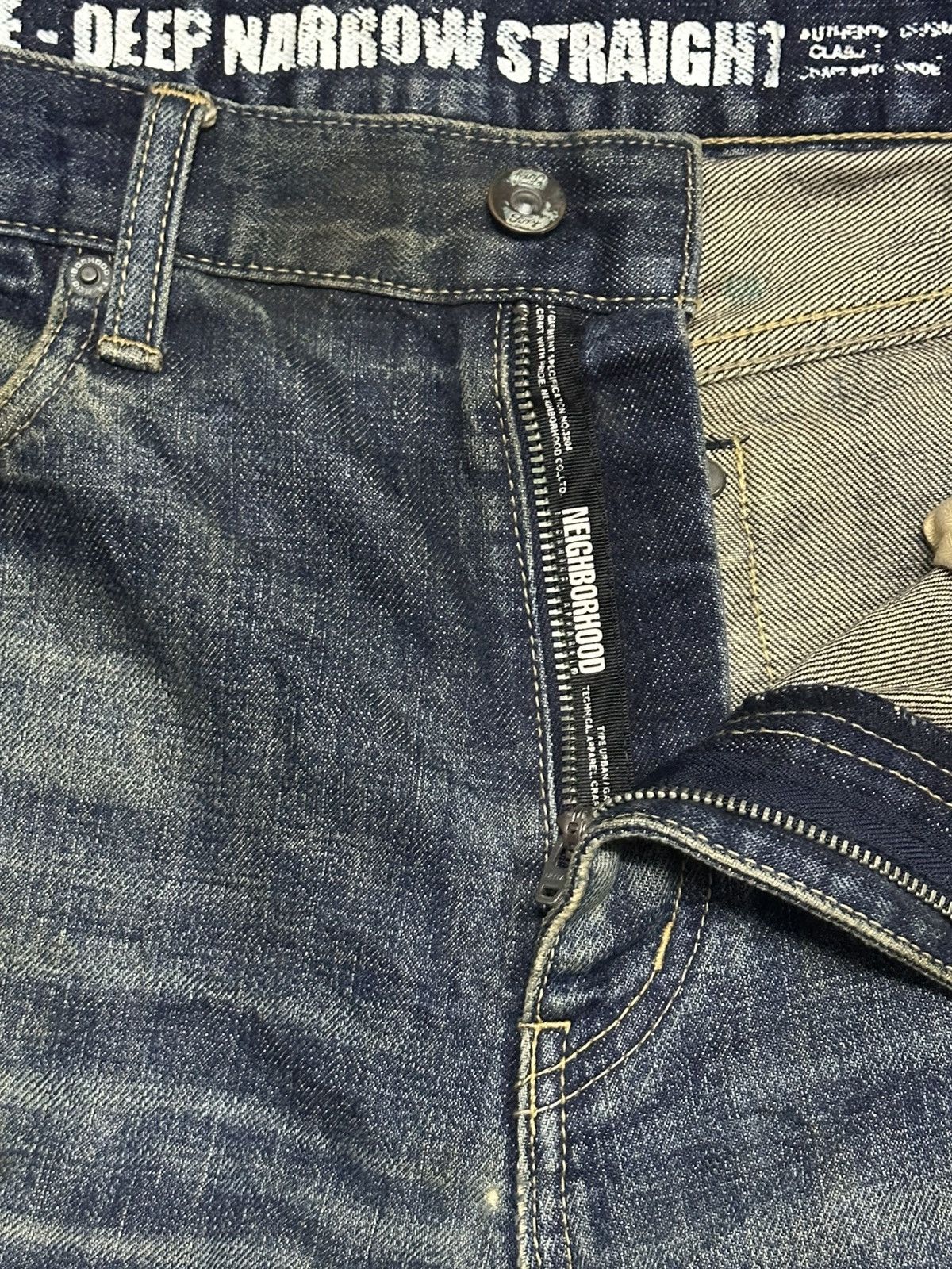 Neighborhood Neighborhood Vintage Jeans Slim Distressed With Mudwash Size US 35 - 10 Thumbnail