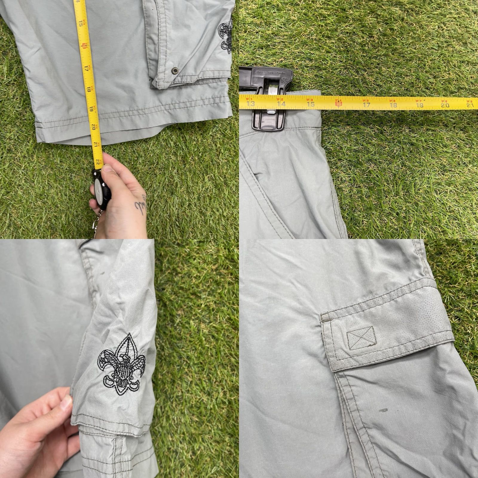 Vintage VINTAGE Boy Scout Shorts Mens Small Centennial Uniform Nylon Cargo BSA Camping US Y2K Size US 29 - 8 Thumbnail