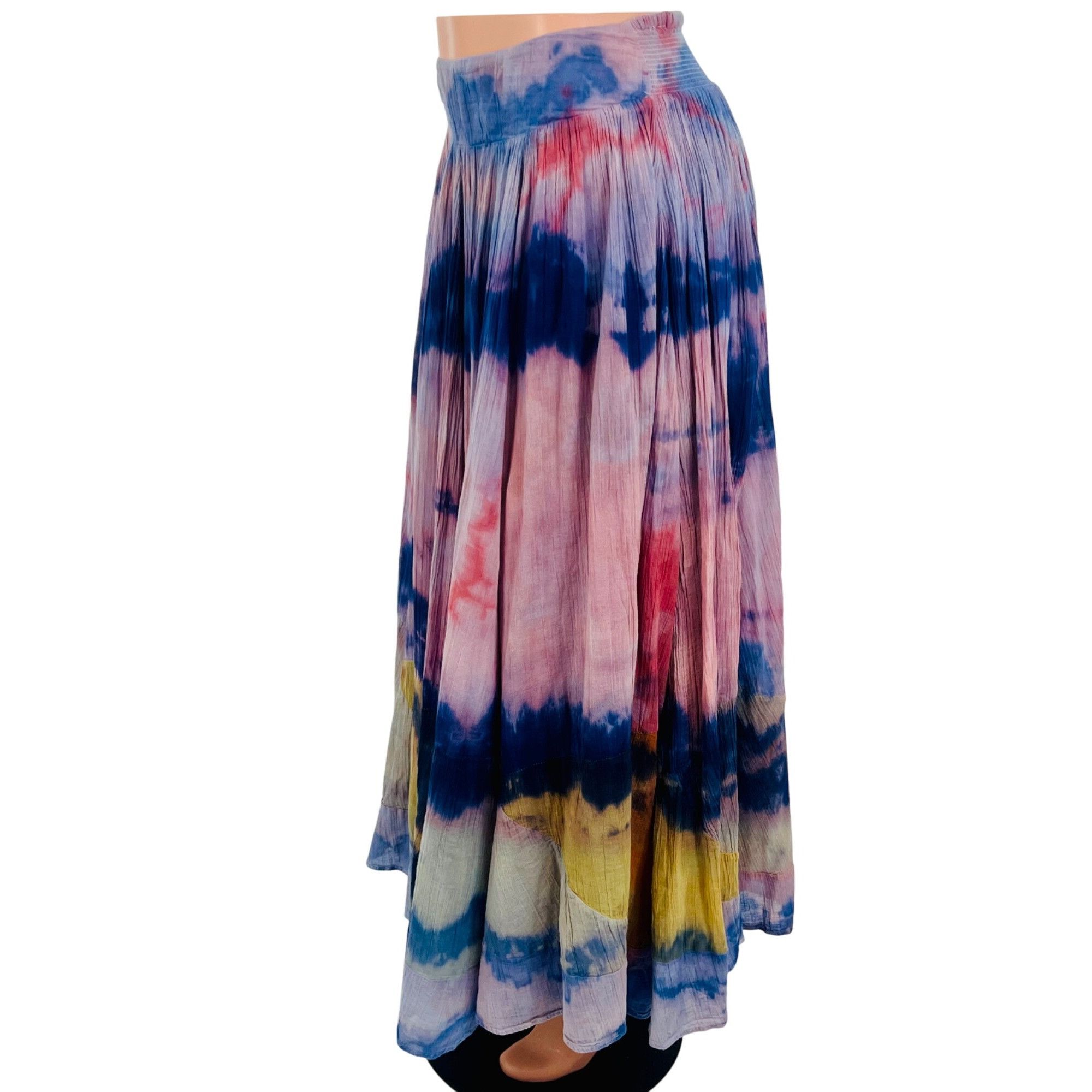 Free People RARE VTG Free People Tie Dye Gauzy Maxi Skirt M | Boho Luxe Size 30" / US 8 / IT 44 - 9 Thumbnail