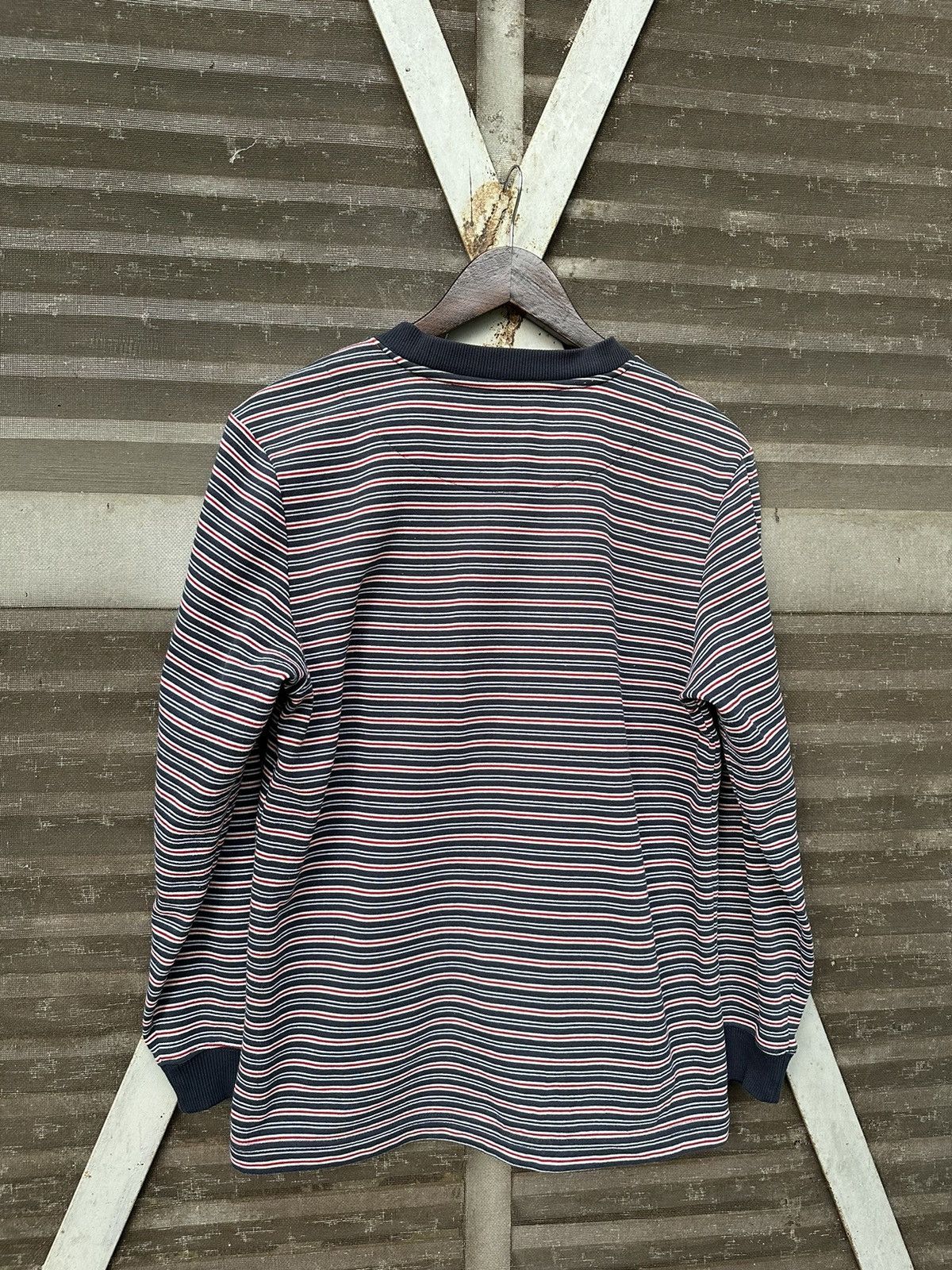 Edwin 👹EDWIN STRIPED BLANKET LINED CREWNECK Size US M / EU 48-50 / 2 - 8 Thumbnail
