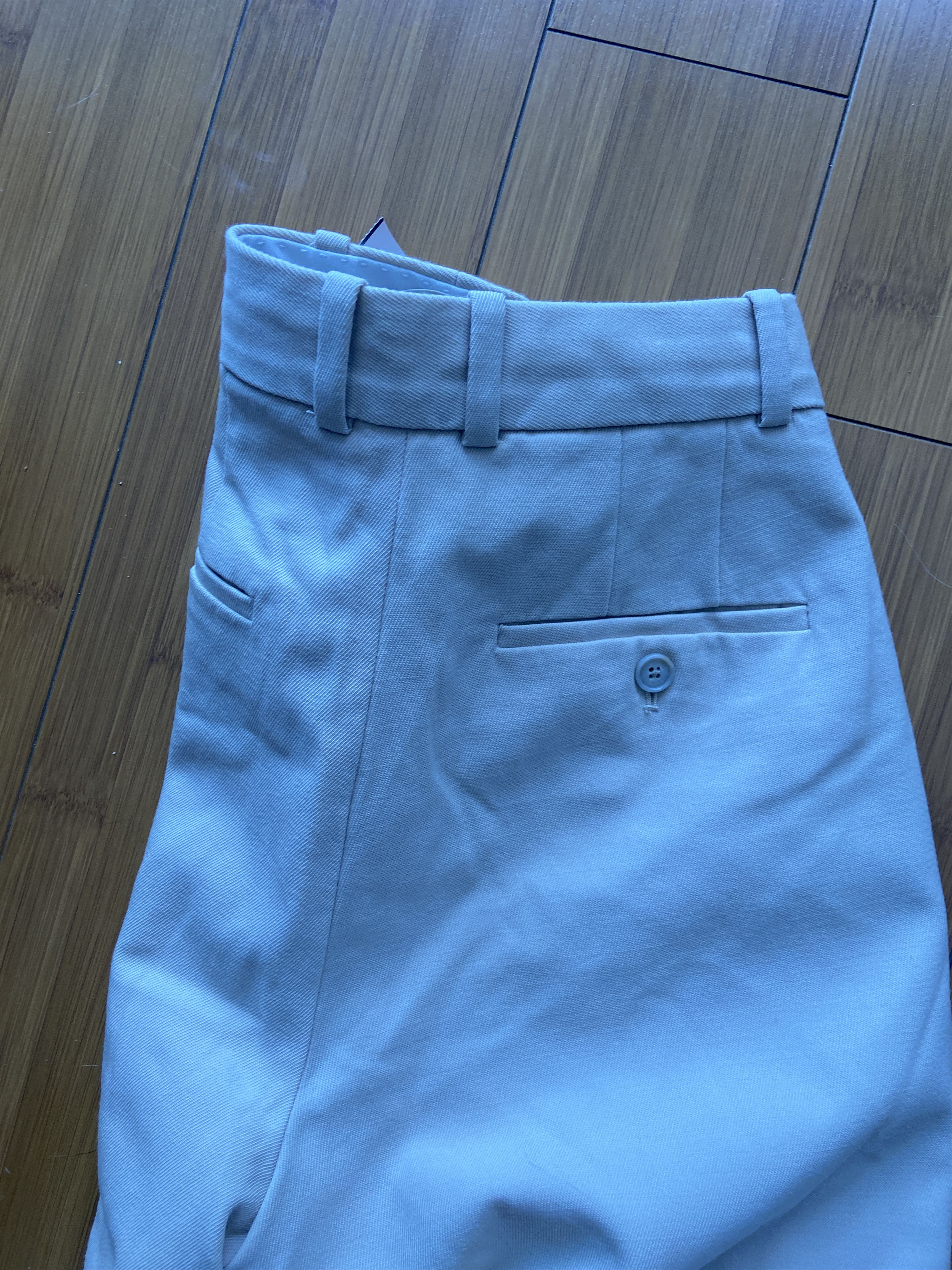 Aritzia Aritzia Babaton Beige Tan Wide Leg Dress Pants 8 Medium Size 30" / US 8 / IT 44 - 6 Thumbnail